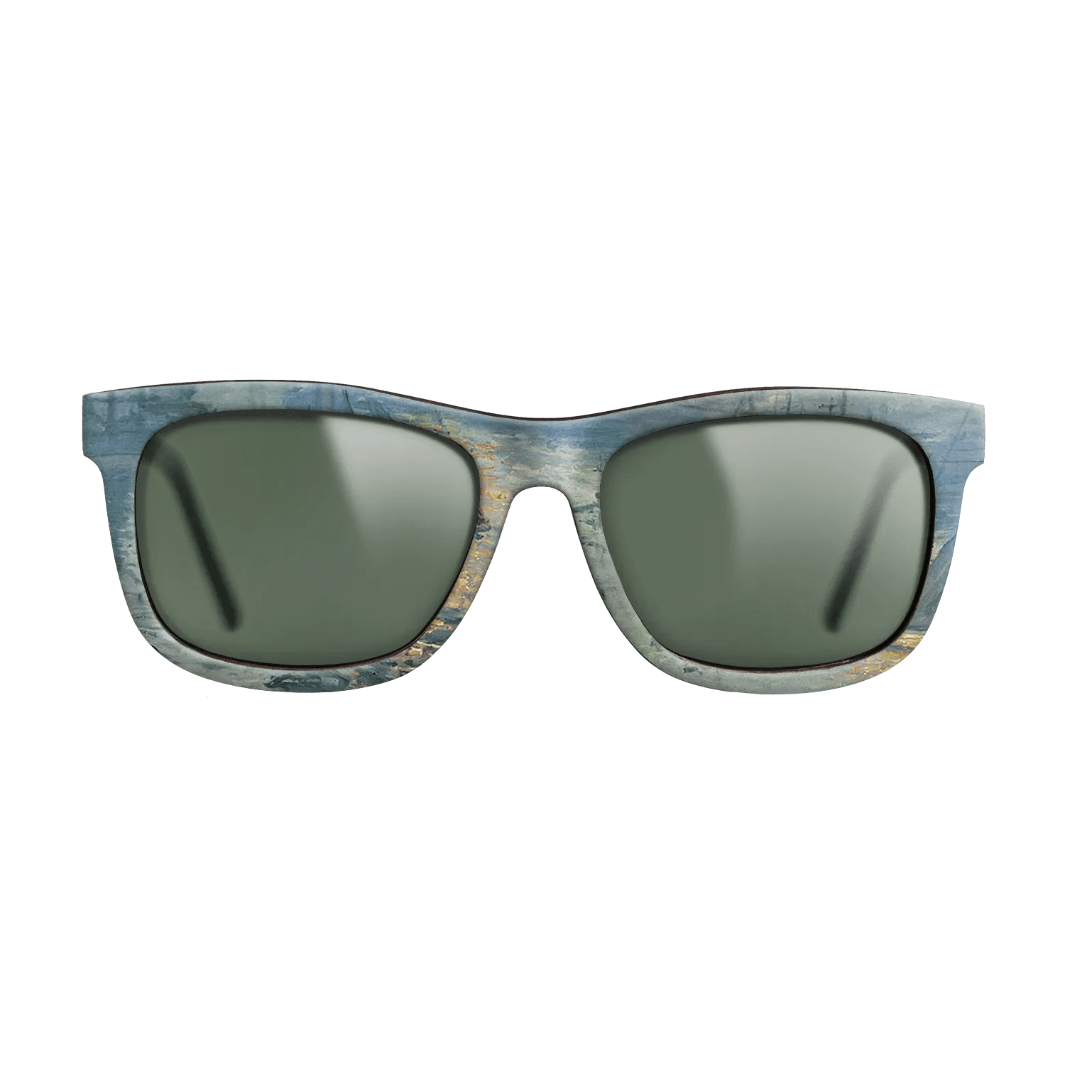 Oil Painting on Straight Grain Walnut: Rococo - Sunrise, The Sea, 1873 - Claude Monet - The Hero - Square - 1433 - SIRIS wood optic