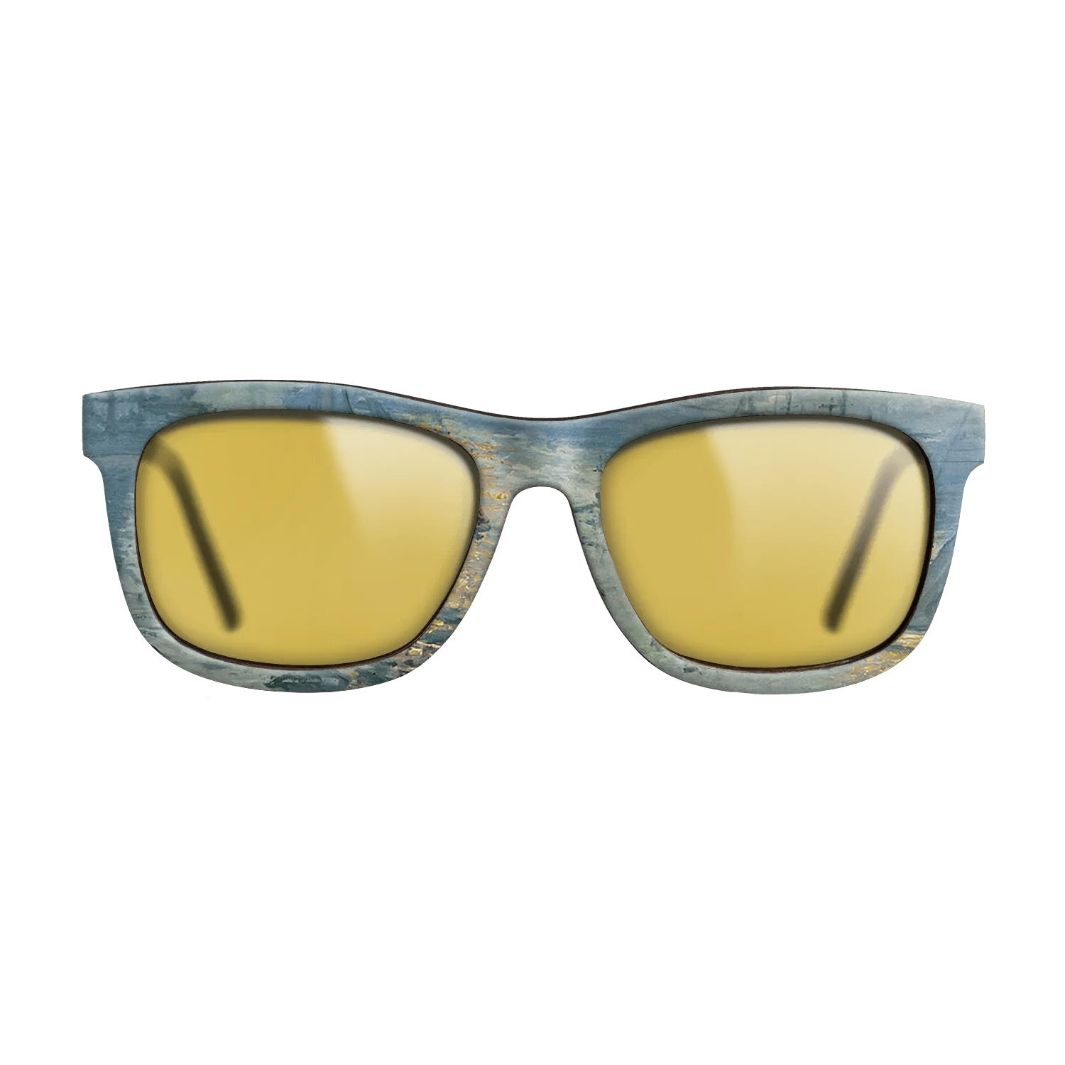 Oil Painting on Straight Grain Walnut: Rococo - Sunrise, The Sea, 1873 - Claude Monet - The Hero - Square - 1433 - SIRIS wood optic