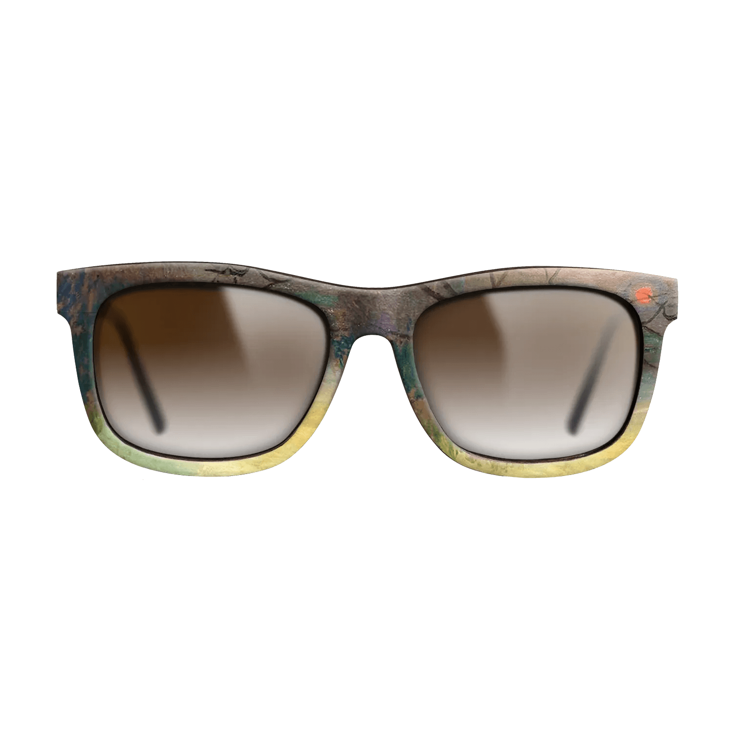 Oil Painting on Straight Grain Walnut: Rococo - Sunset, 1880 - Claude Monet - The Hero - Square - 1206 - SIRIS wood optic