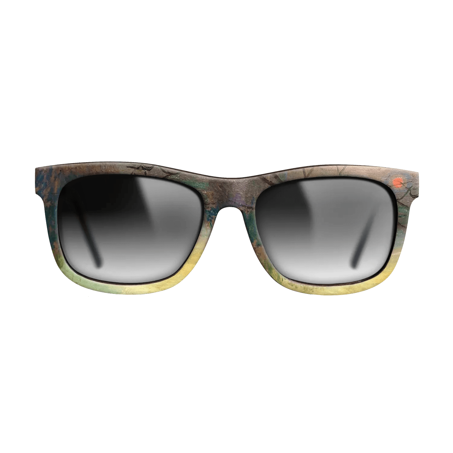 Oil Painting on Straight Grain Walnut: Rococo - Sunset, 1880 - Claude Monet - The Hero - Square - 1206 - SIRIS wood optic