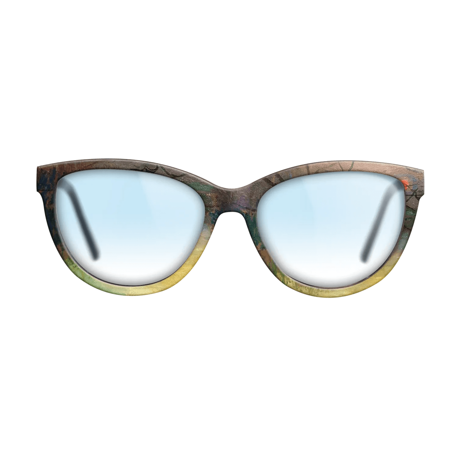 Oil Painting on Straight Grain Walnut: Rococo - Sunset, 1880 - Claude Monet - The Maiden - Cat - 1206 - SIRIS wood optic