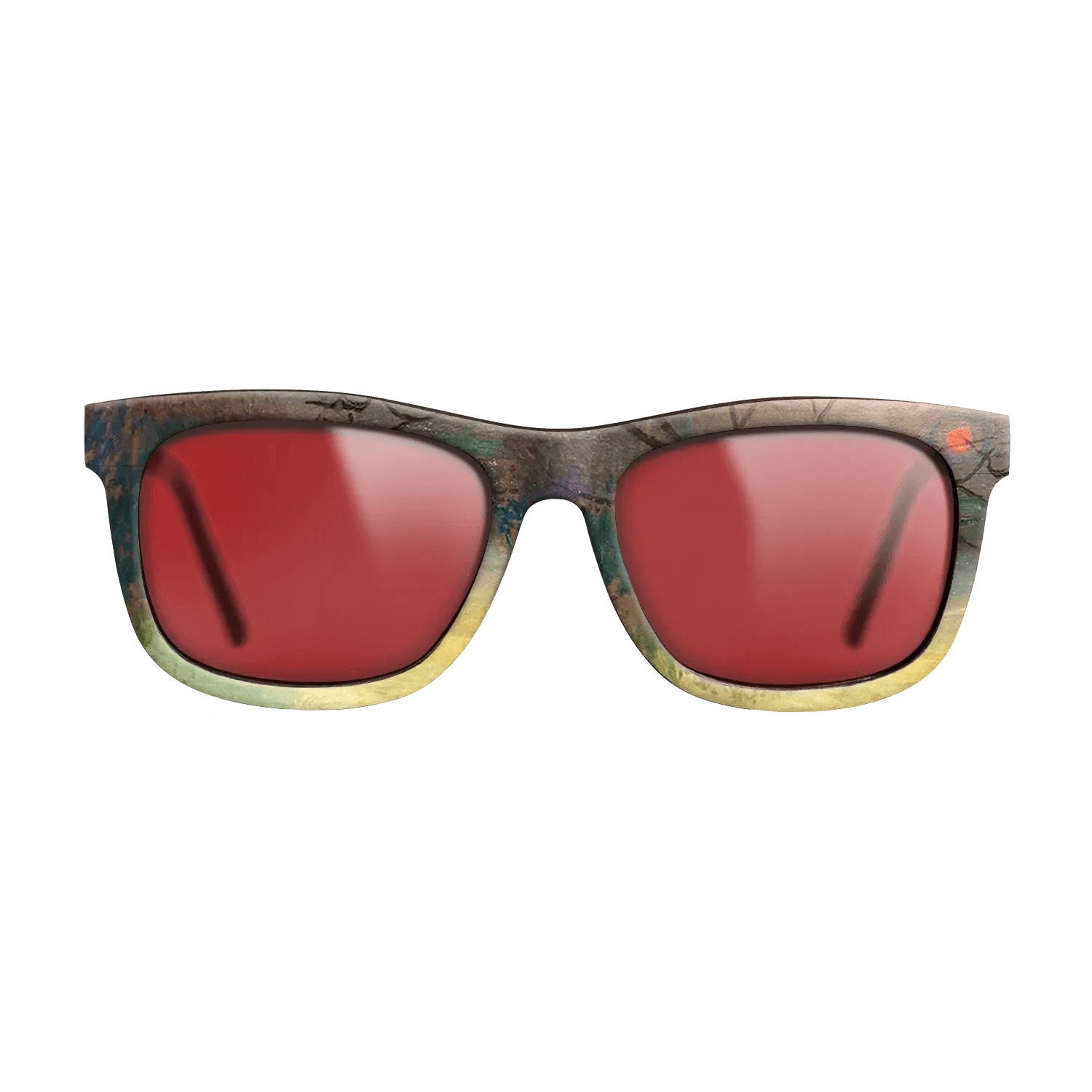 Oil Painting on Straight Grain Walnut: Rococo - Sunset, 1880 - Claude Monet - The Hero - Square - 1206 - SIRIS wood optic