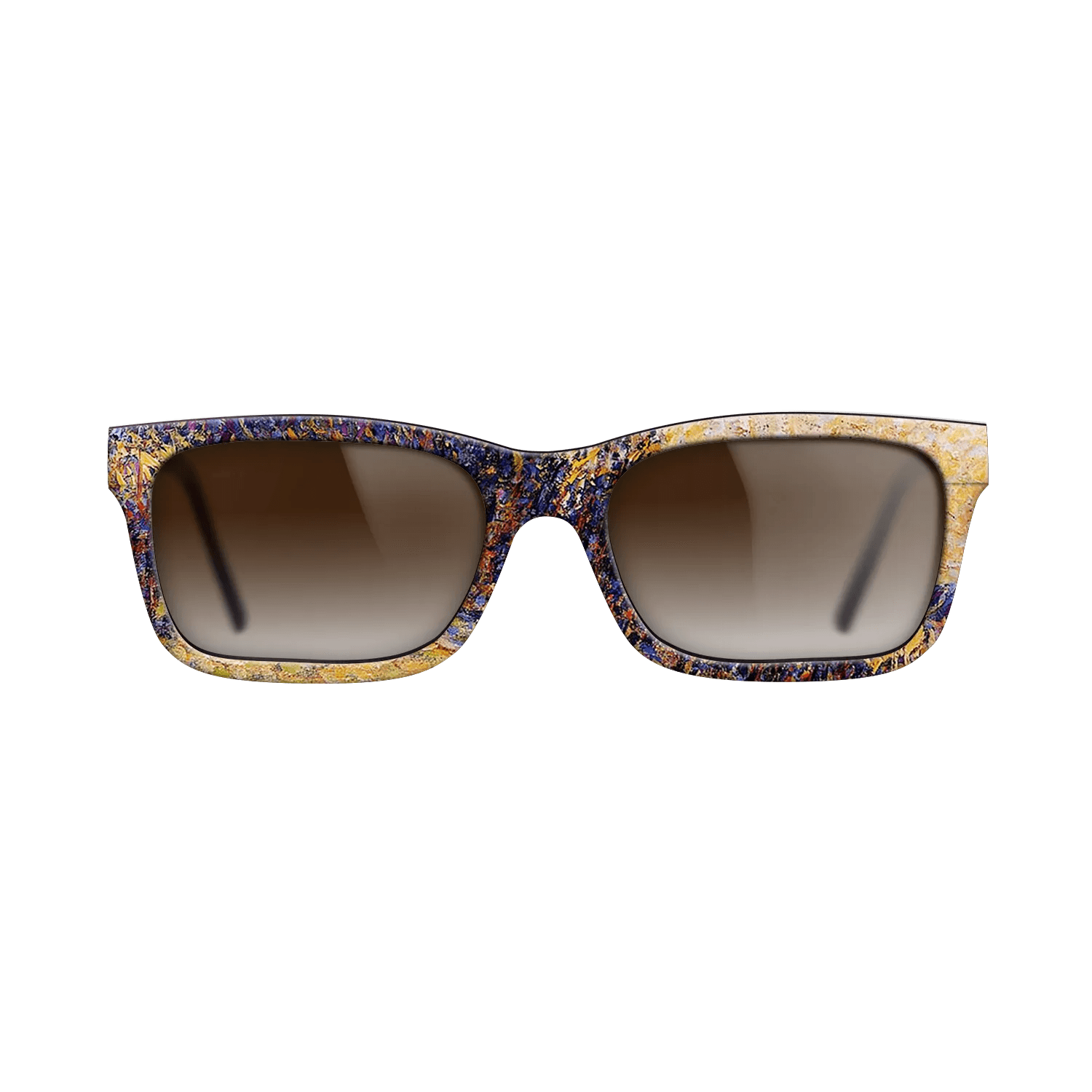 Oil Painting on Straight Grain Walnut: Rococo - Sunset, Bazincourt Steeple - Camille Pissarro - The Sage - Rectangle - 880 - SIRIS wood optic