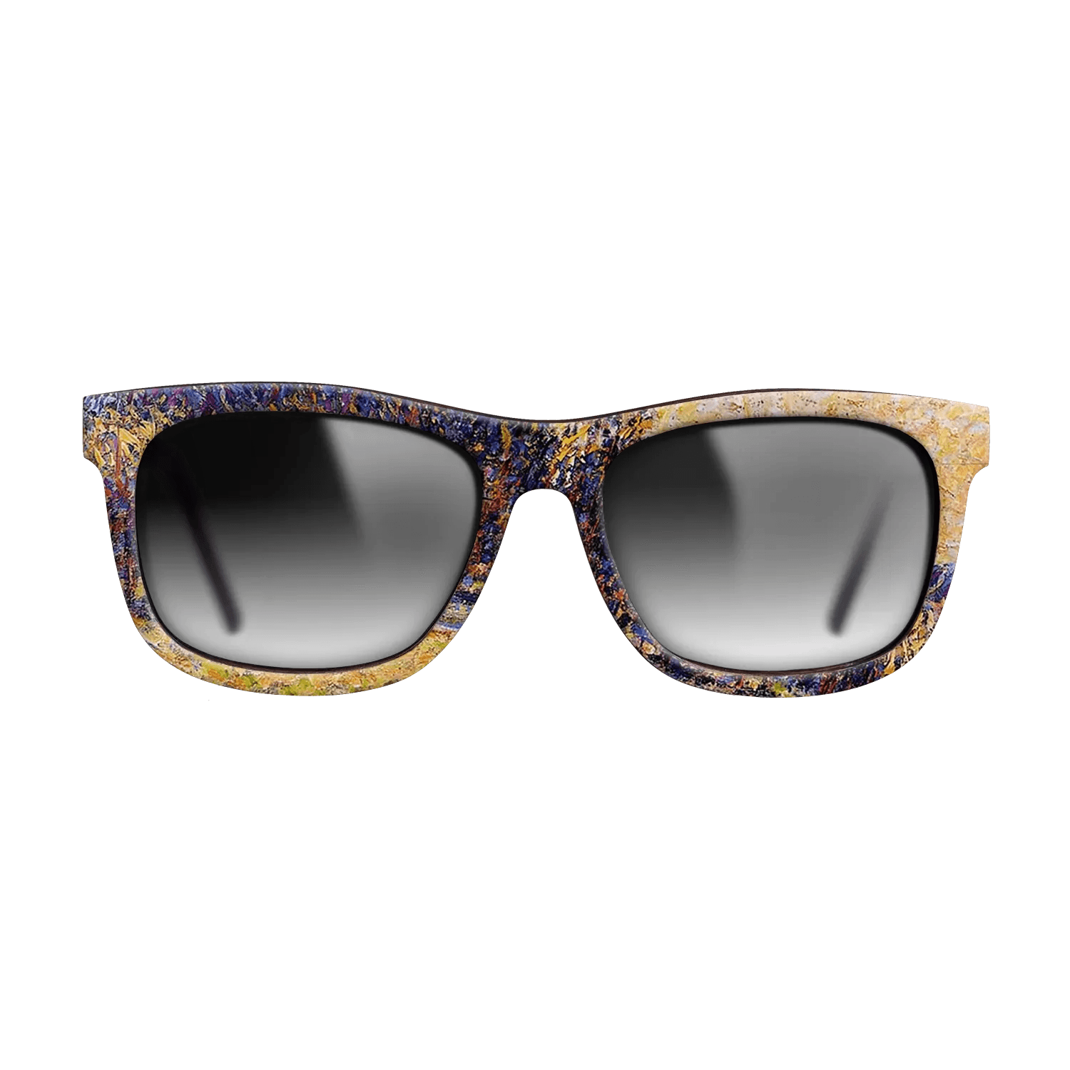 Oil Painting on Straight Grain Walnut: Rococo - Sunset, Bazincourt Steeple - Camille Pissarro - The Hero - Square - 880 - SIRIS wood optic