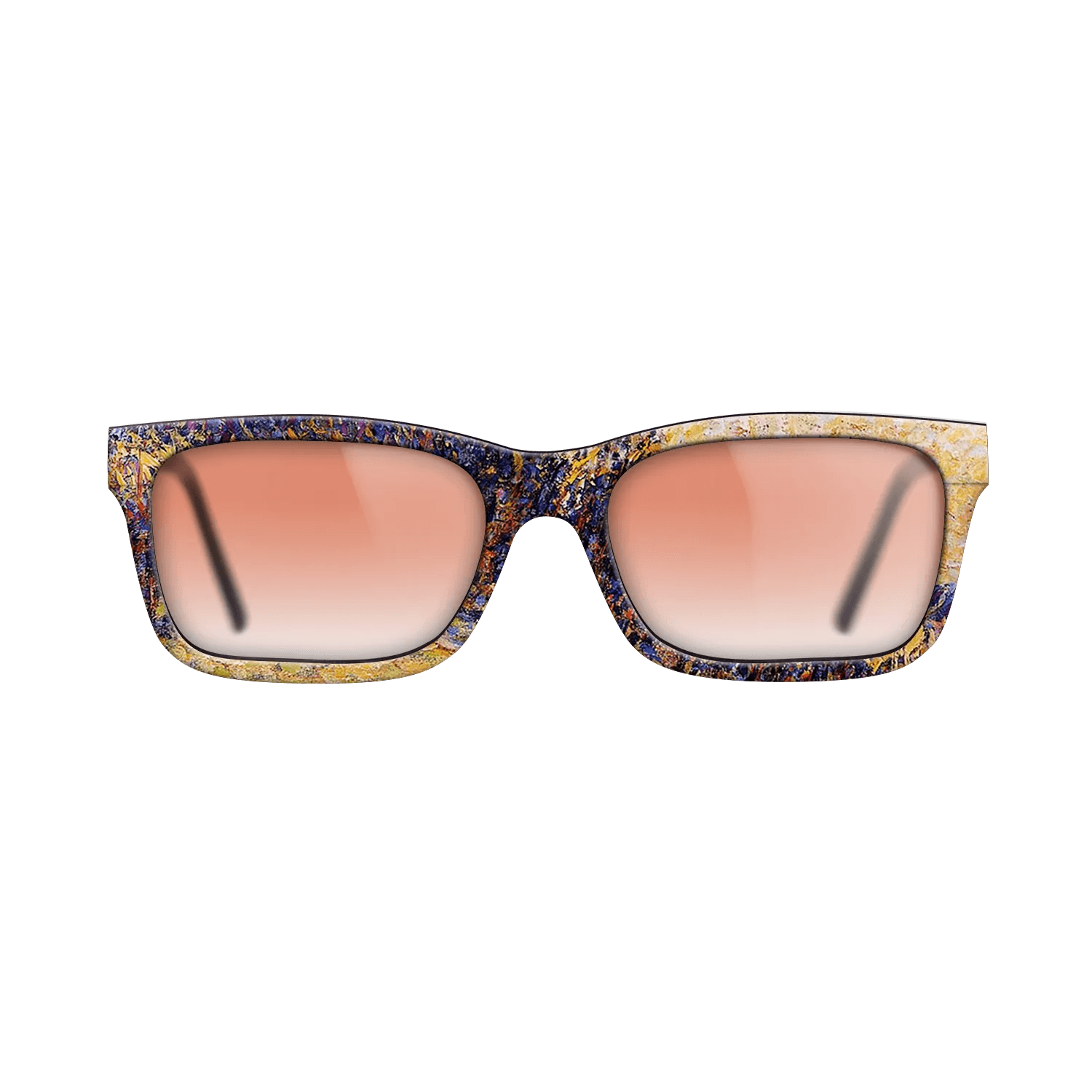 Oil Painting on Straight Grain Walnut: Rococo - Sunset, Bazincourt Steeple - Camille Pissarro - The Sage - Rectangle - 880 - SIRIS wood optic