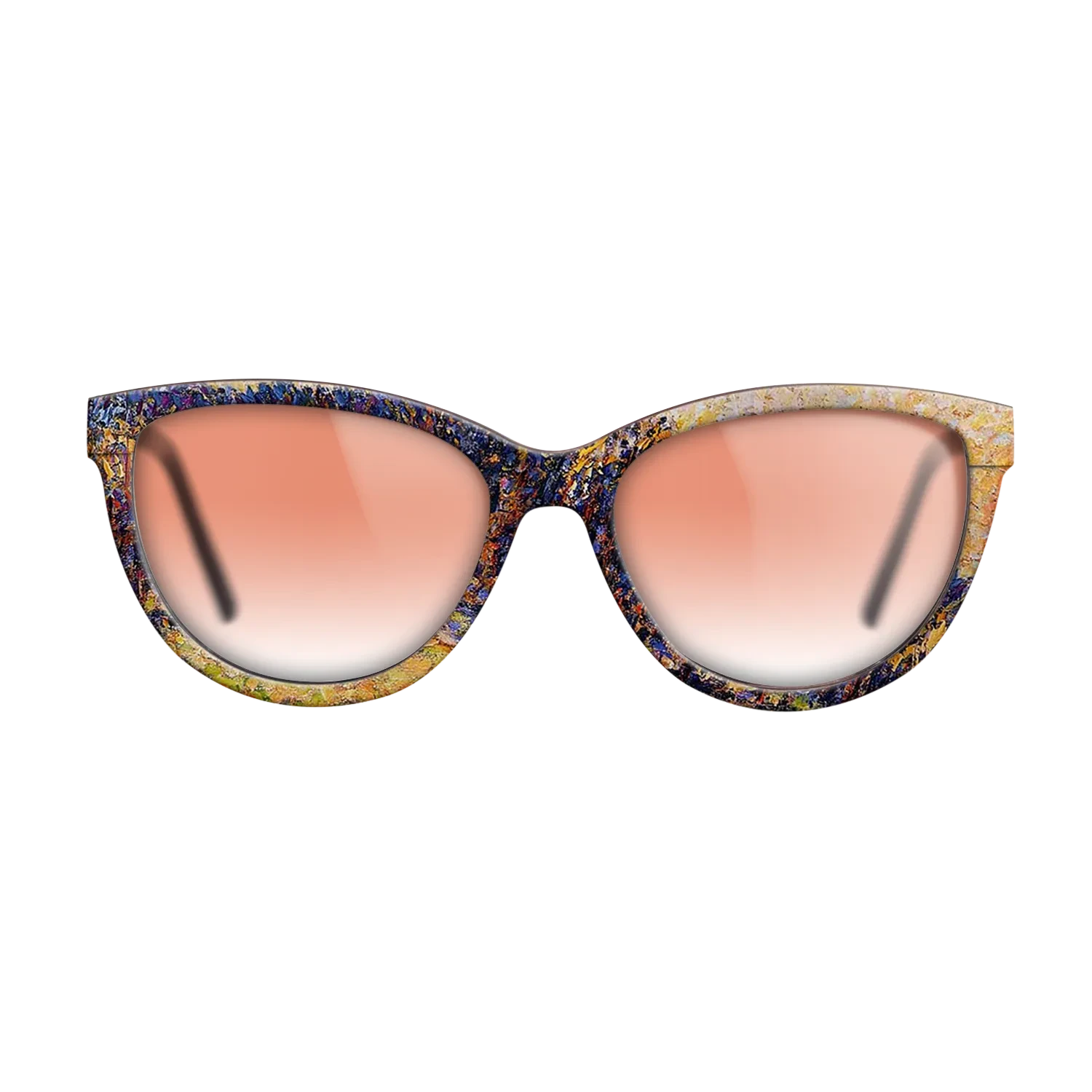 Oil Painting on Straight Grain Walnut: Rococo - Sunset, Bazincourt Steeple - Camille Pissarro - The Maiden - Cat - 880 - SIRIS wood optic