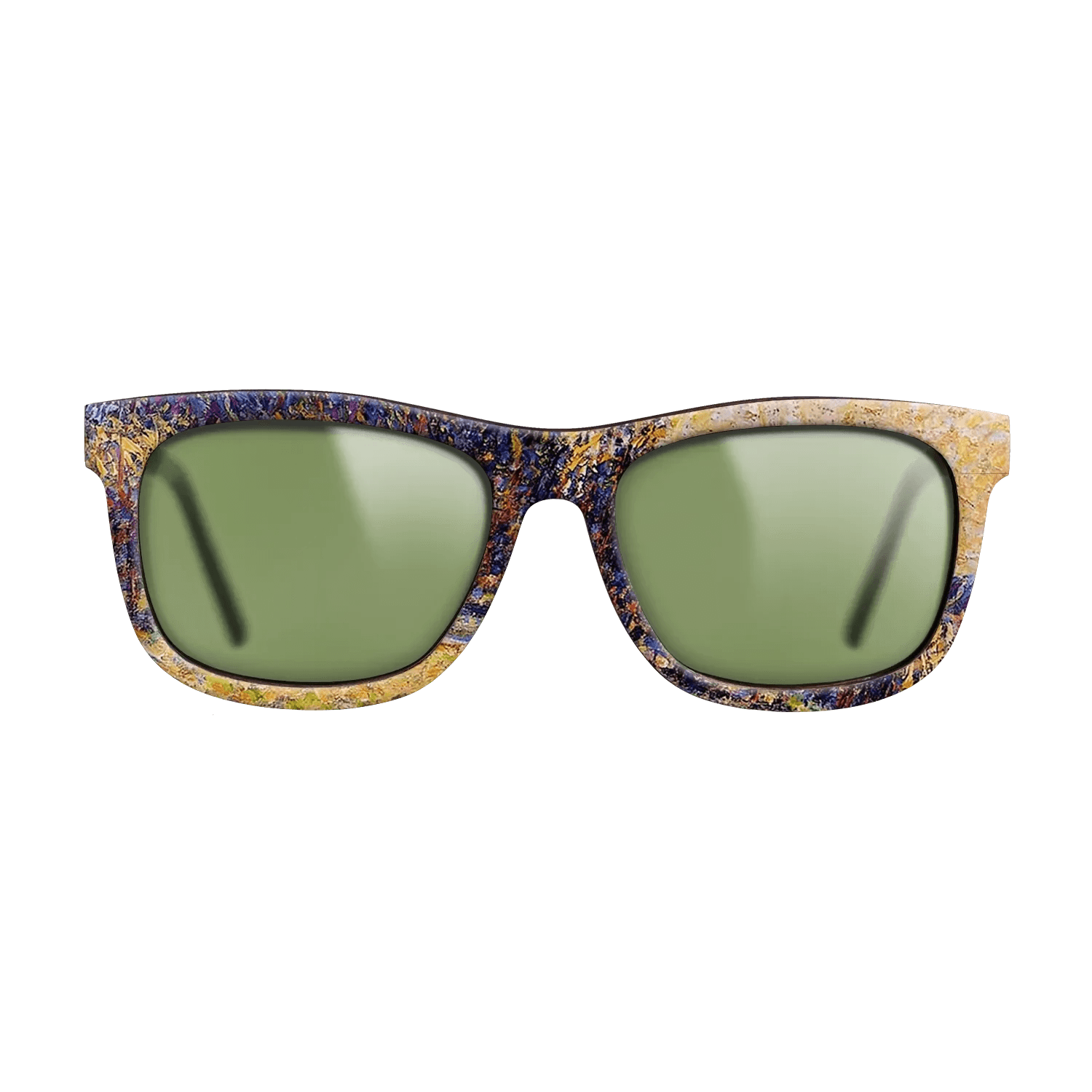 Oil Painting on Straight Grain Walnut: Rococo - Sunset, Bazincourt Steeple - Camille Pissarro - The Hero - Square - 880 - SIRIS wood optic