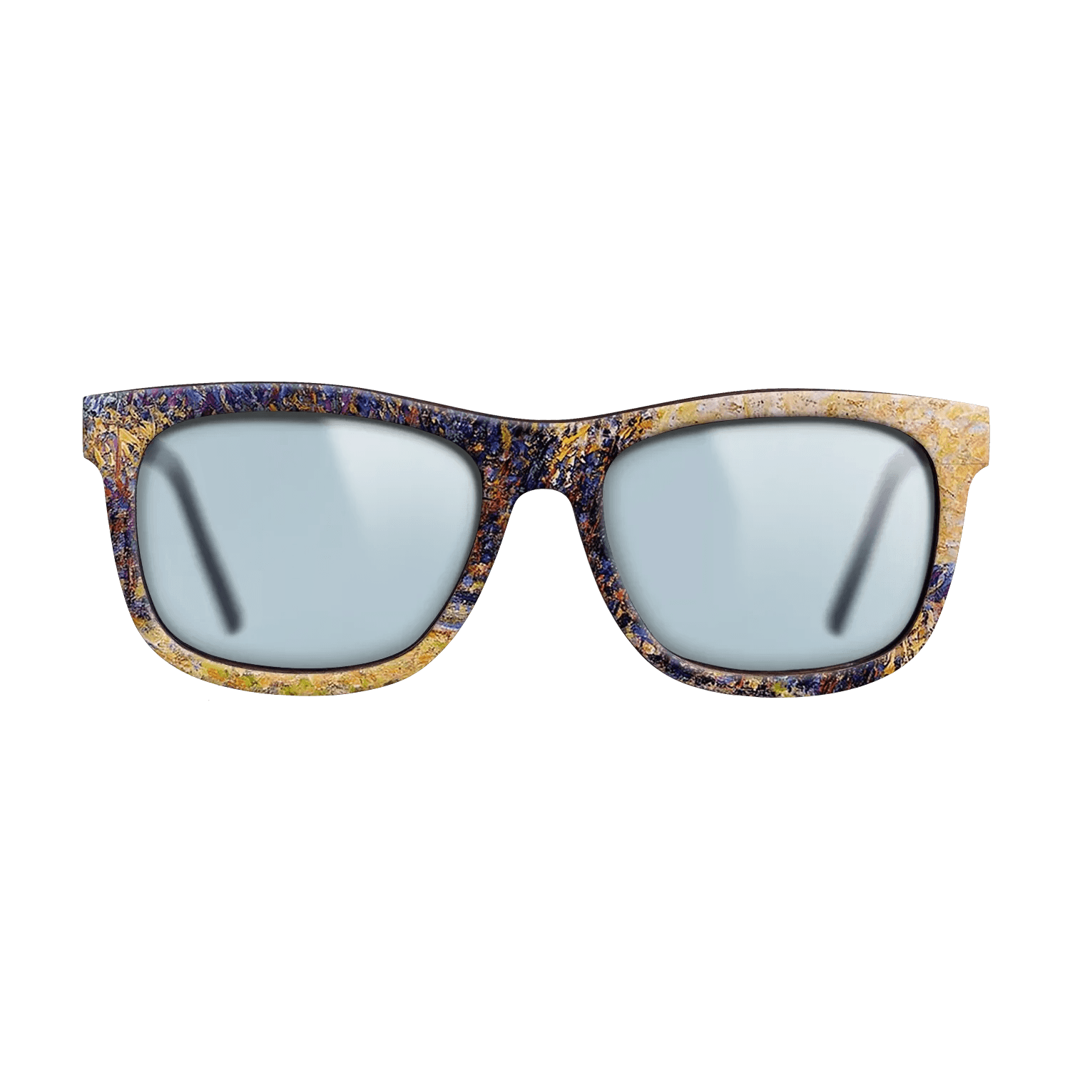 Oil Painting on Straight Grain Walnut: Rococo - Sunset, Bazincourt Steeple - Camille Pissarro - The Hero - Square - 880 - SIRIS wood optic