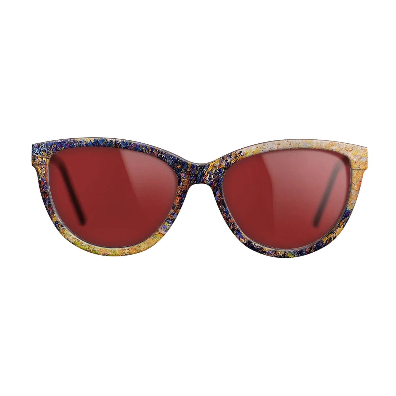 Oil Painting on Straight Grain Walnut: Rococo - Sunset, Bazincourt Steeple - Camille Pissarro - The Maiden - Cat - 880 - SIRIS wood optic