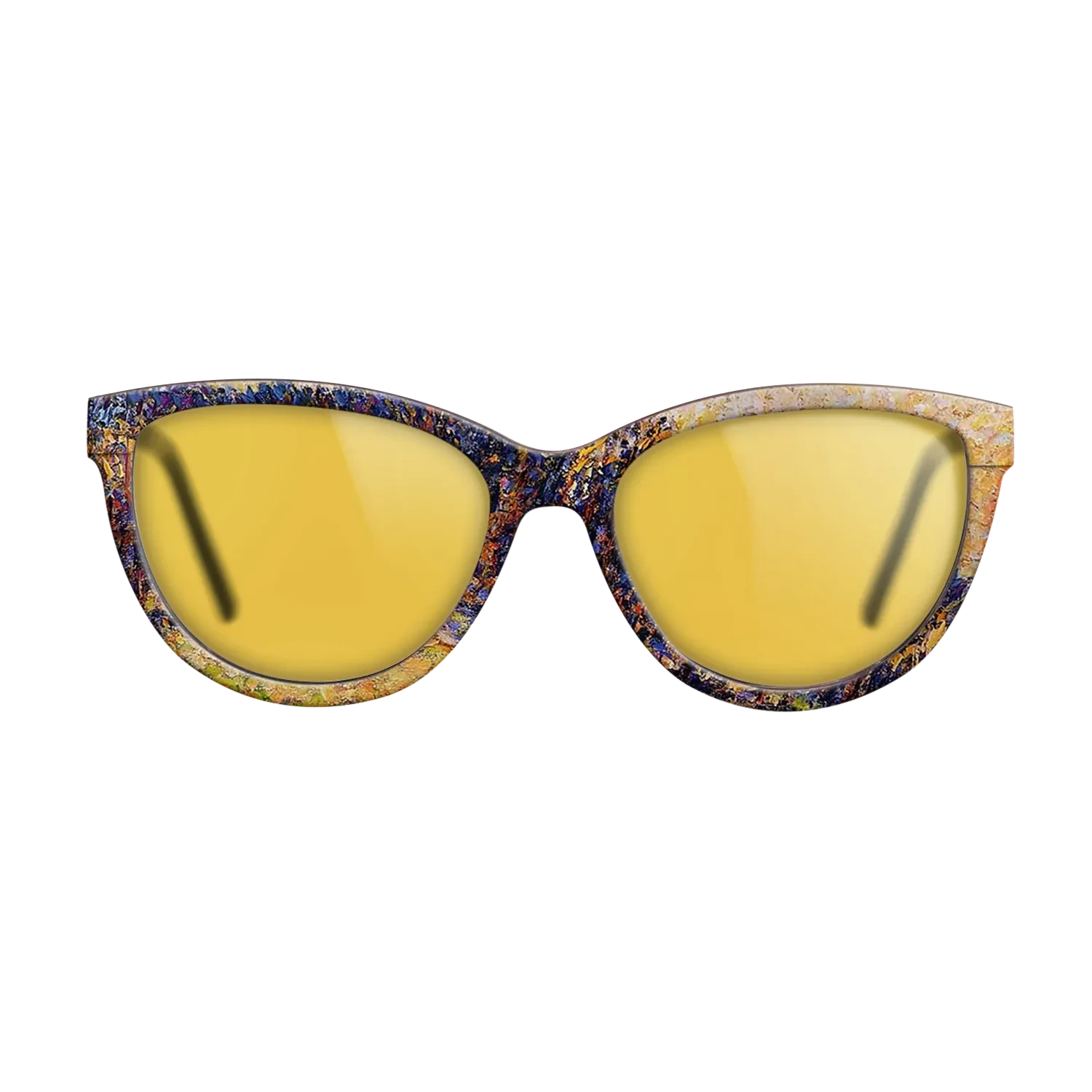 Oil Painting on Straight Grain Walnut: Rococo - Sunset, Bazincourt Steeple - Camille Pissarro - The Maiden - Cat - 880 - SIRIS wood optic