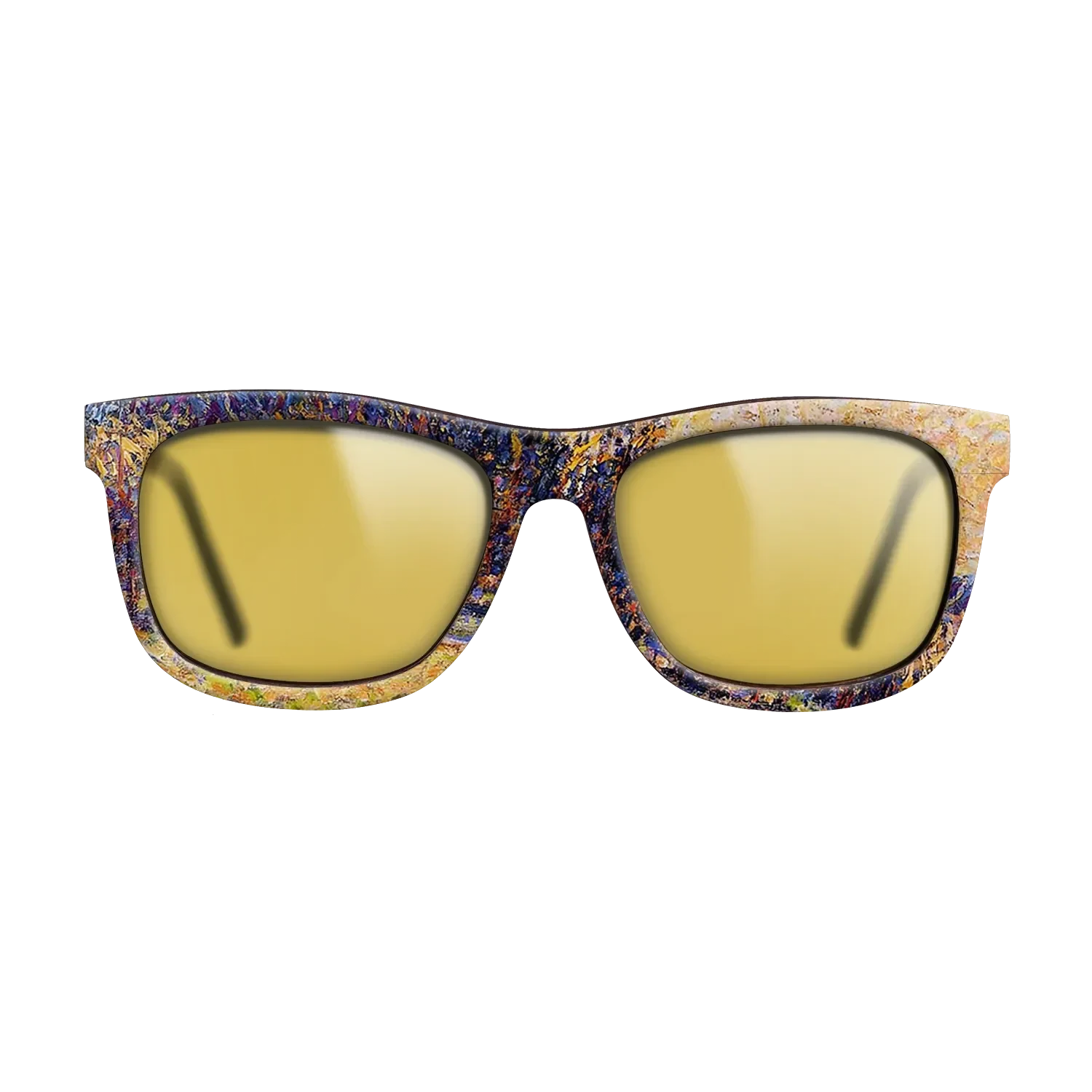 Oil Painting on Straight Grain Walnut: Rococo - Sunset, Bazincourt Steeple - Camille Pissarro - The Hero - Square - 880 - SIRIS wood optic