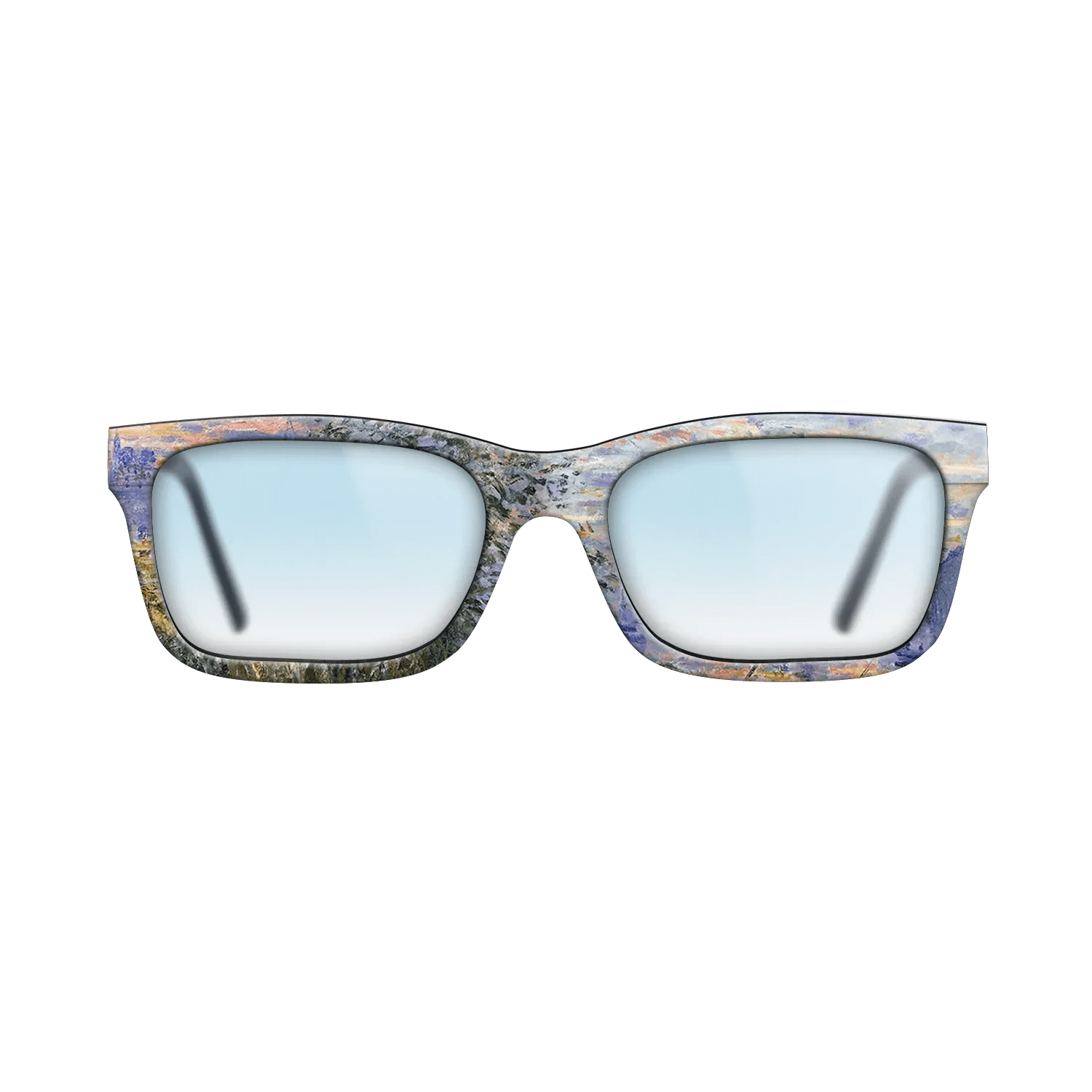 Oil Painting on Straight Grain Walnut: Rococo - Sunset on the Siene, 1874 - Claude Monet - The Sage - Rectangle - 1056 - SIRIS wood optic