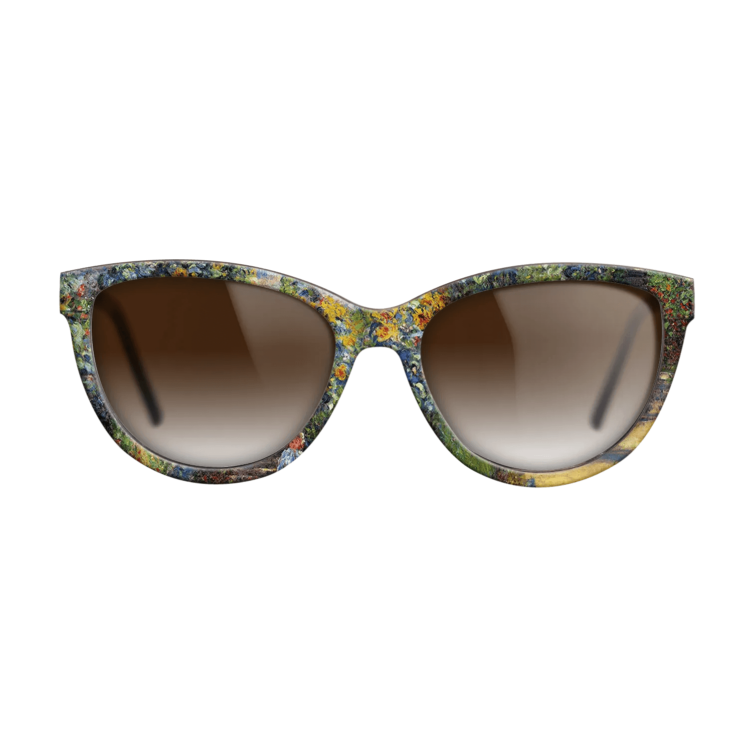 Oil Painting on Straight Grain Walnut: Rococo - The Artist_s Garden at Vétheuil, 1880 - Claude Monet - The Maiden - Cat - 1070 - SIRIS wood optic