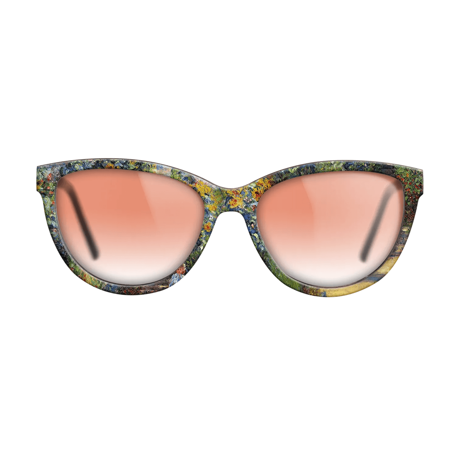 Oil Painting on Straight Grain Walnut: Rococo - The Artist_s Garden at Vétheuil, 1880 - Claude Monet - The Maiden - Cat - 1070 - SIRIS wood optic