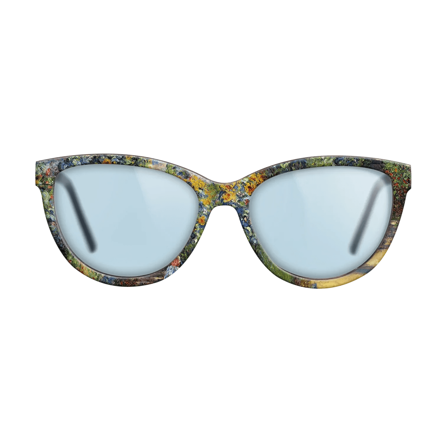 Oil Painting on Straight Grain Walnut: Rococo - The Artist_s Garden at Vétheuil, 1880 - Claude Monet - The Maiden - Cat - 1070 - SIRIS wood optic