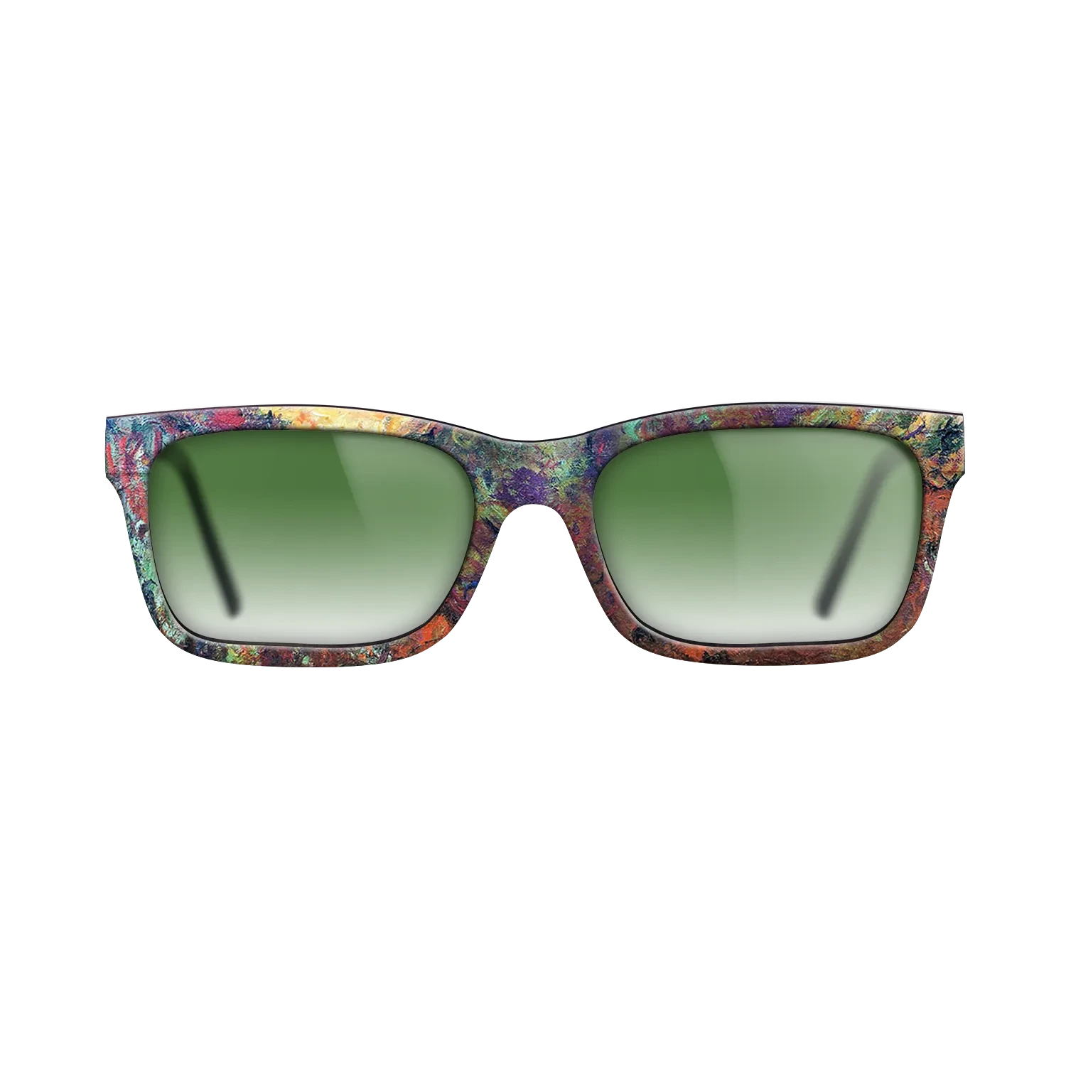 Oil Painting on Straight Grain Walnut: Rococo - The Artist's House, View from the Rose Garden, 1922 - 1924 - Claude Monet - The Sage - Rectangle - 1740 - SIRIS wood optic