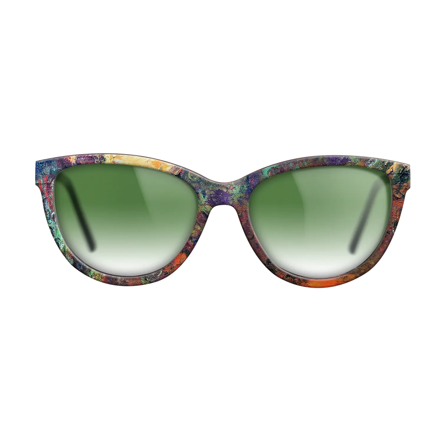 Oil Painting on Straight Grain Walnut: Rococo - The Artist's House, View from the Rose Garden, 1922 - 1924 - Claude Monet - The Maiden - Cat - 1740 - SIRIS wood optic