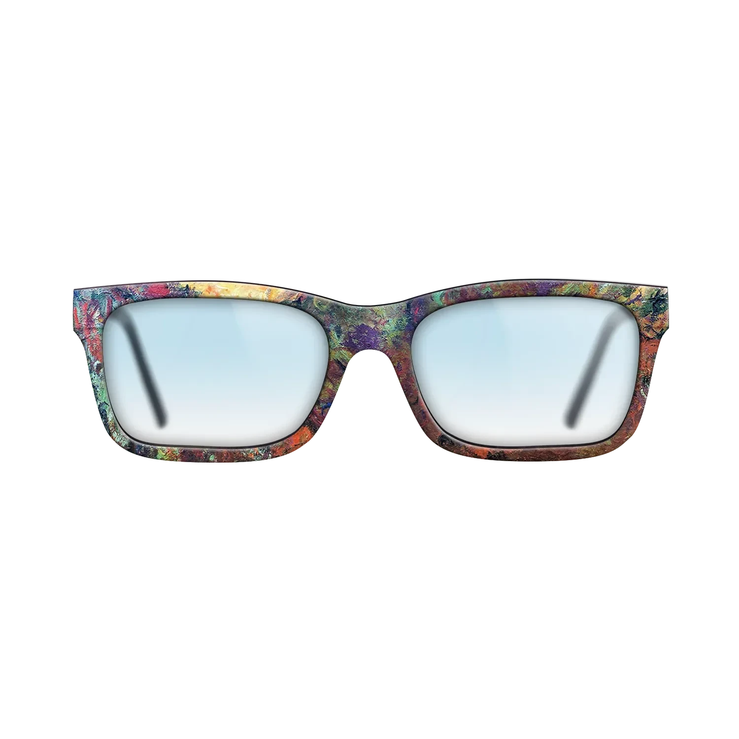 Oil Painting on Straight Grain Walnut: Rococo - The Artist's House, View from the Rose Garden, 1922 - 1924 - Claude Monet - The Sage - Rectangle - 1740 - SIRIS wood optic