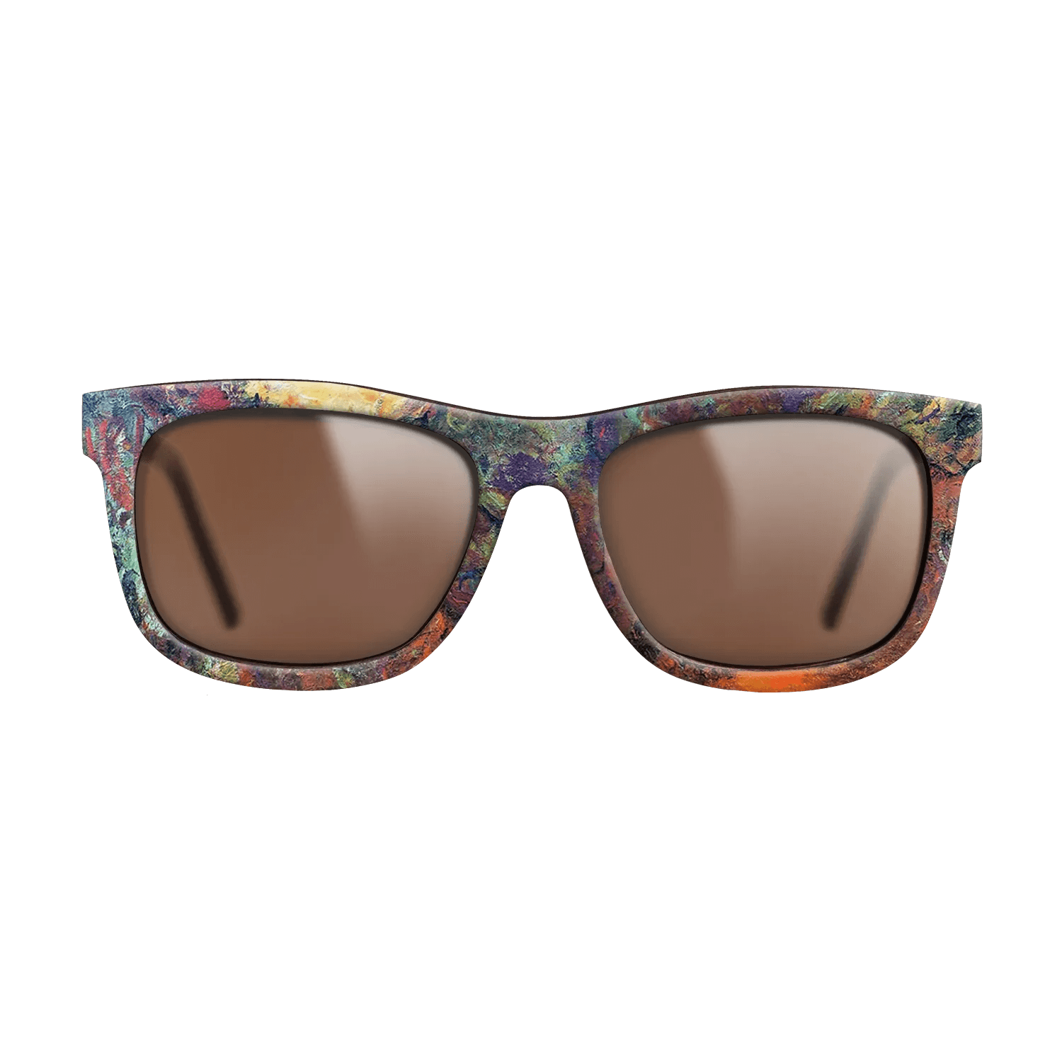 Oil Painting on Straight Grain Walnut: Rococo - The Artist's House, View from the Rose Garden, 1922 - 1924 - Claude Monet - The Hero - Square - 1740 - SIRIS wood optic