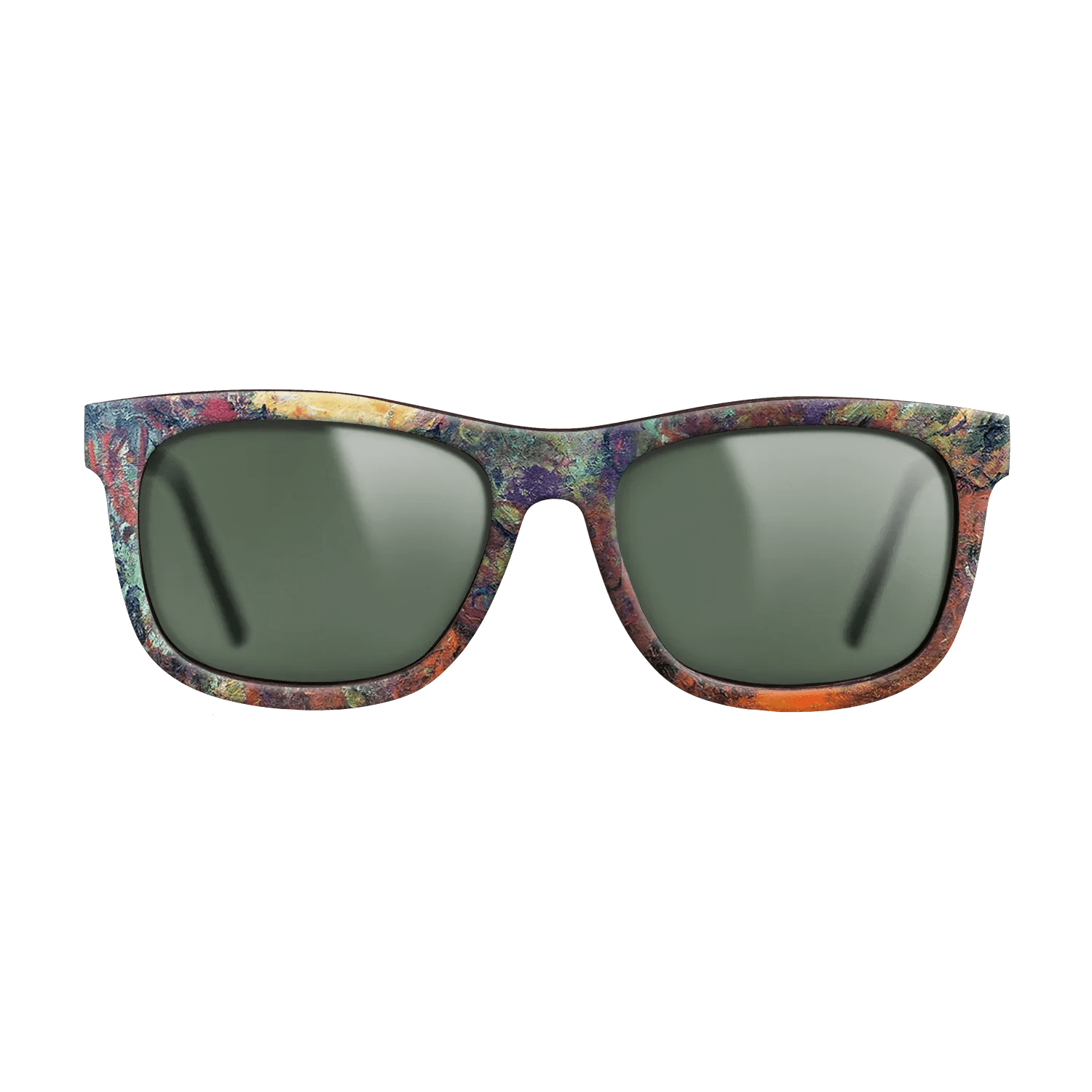 Oil Painting on Straight Grain Walnut: Rococo - The Artist's House, View from the Rose Garden, 1922 - 1924 - Claude Monet - The Hero - Square - 1740 - SIRIS wood optic