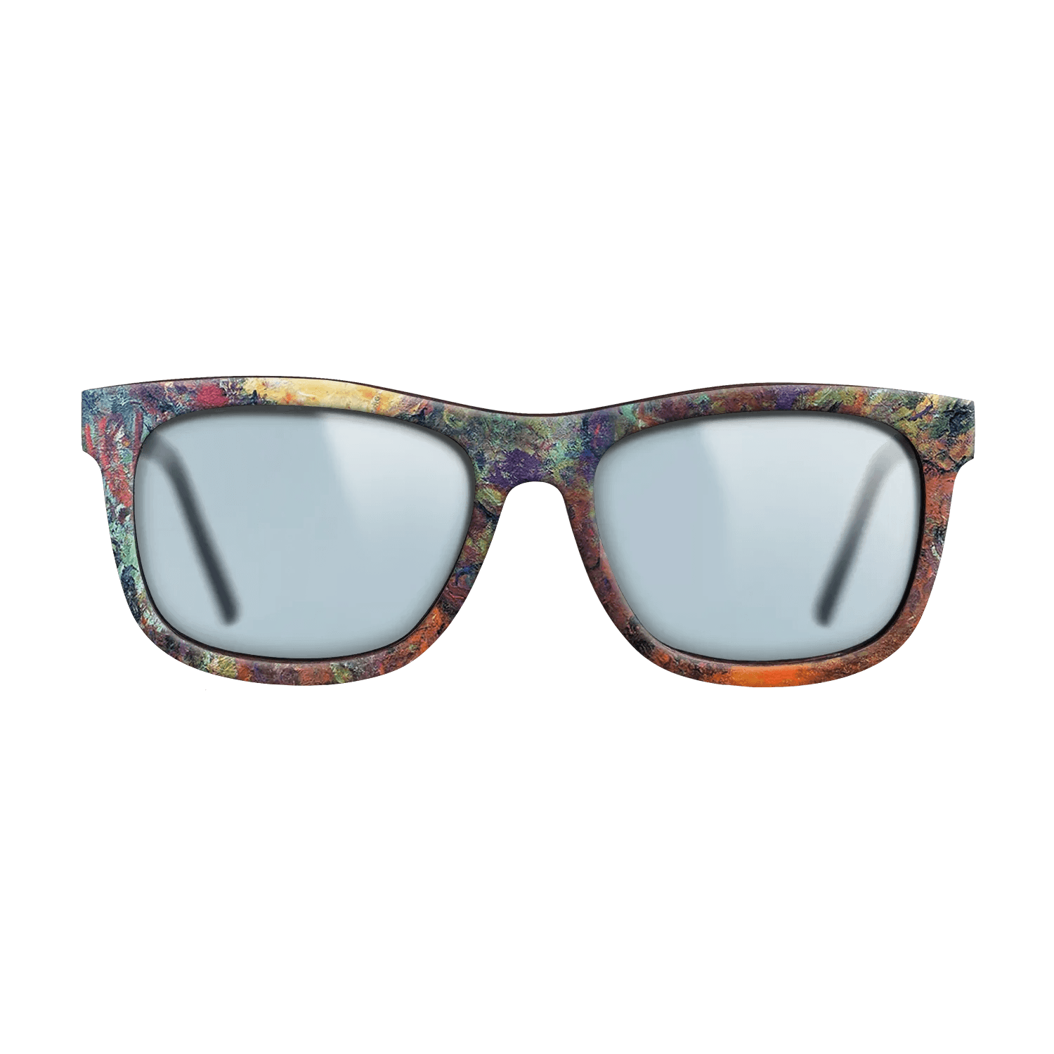 Oil Painting on Straight Grain Walnut: Rococo - The Artist's House, View from the Rose Garden, 1922 - 1924 - Claude Monet - The Hero - Square - 1740 - SIRIS wood optic