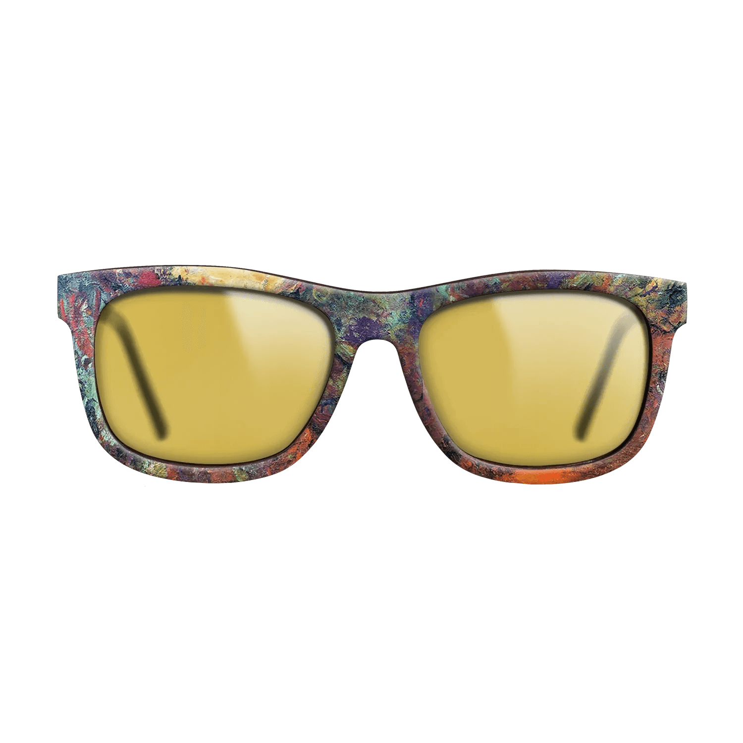 Oil Painting on Straight Grain Walnut: Rococo - The Artist's House, View from the Rose Garden, 1922 - 1924 - Claude Monet - The Hero - Square - 1740 - SIRIS wood optic