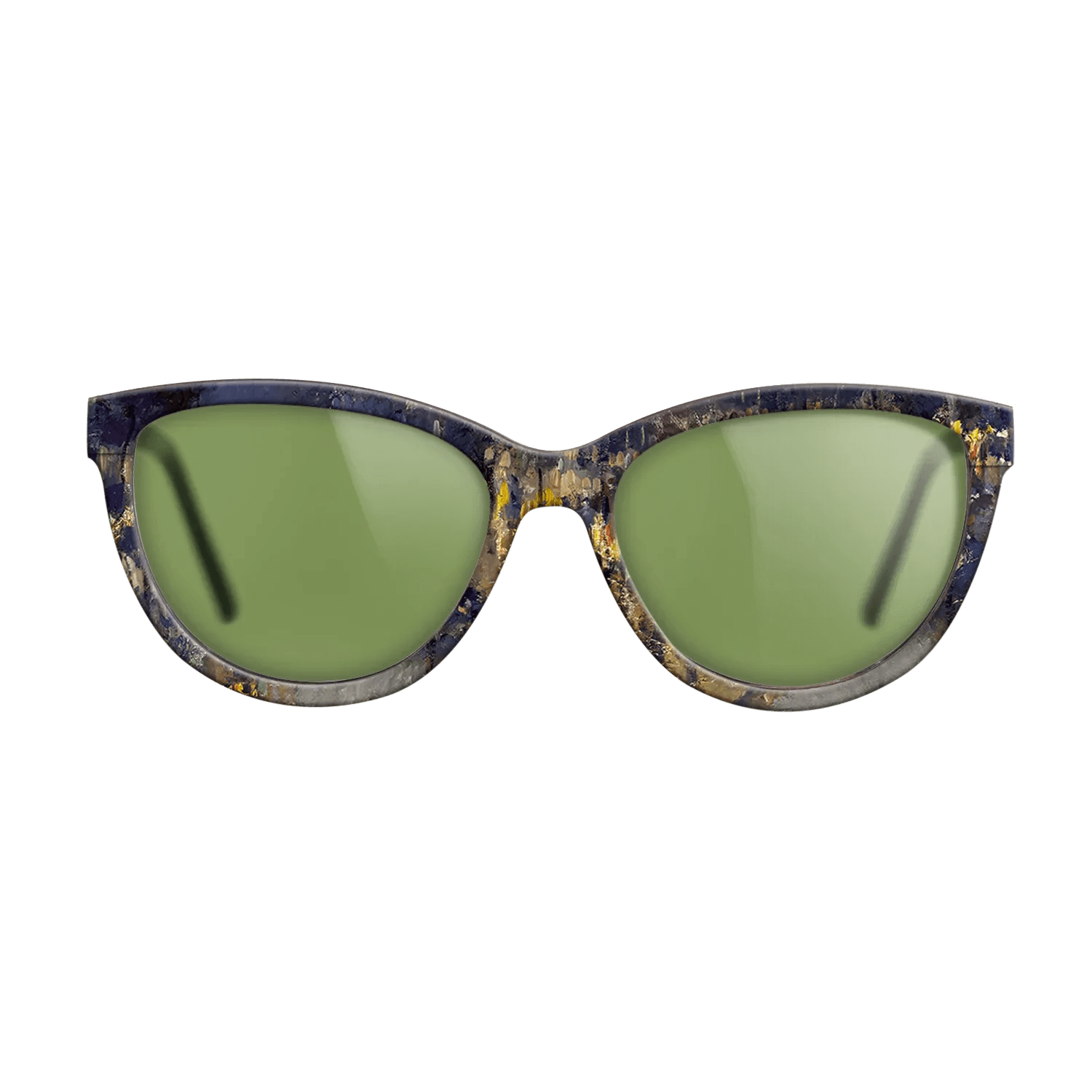 Oil Painting on Straight Grain Walnut: Rococo - The Boulevard Montmartre at Night, 1897 - Camille Pissarro - The Maiden - Cat - 1871 - SIRIS wood optic