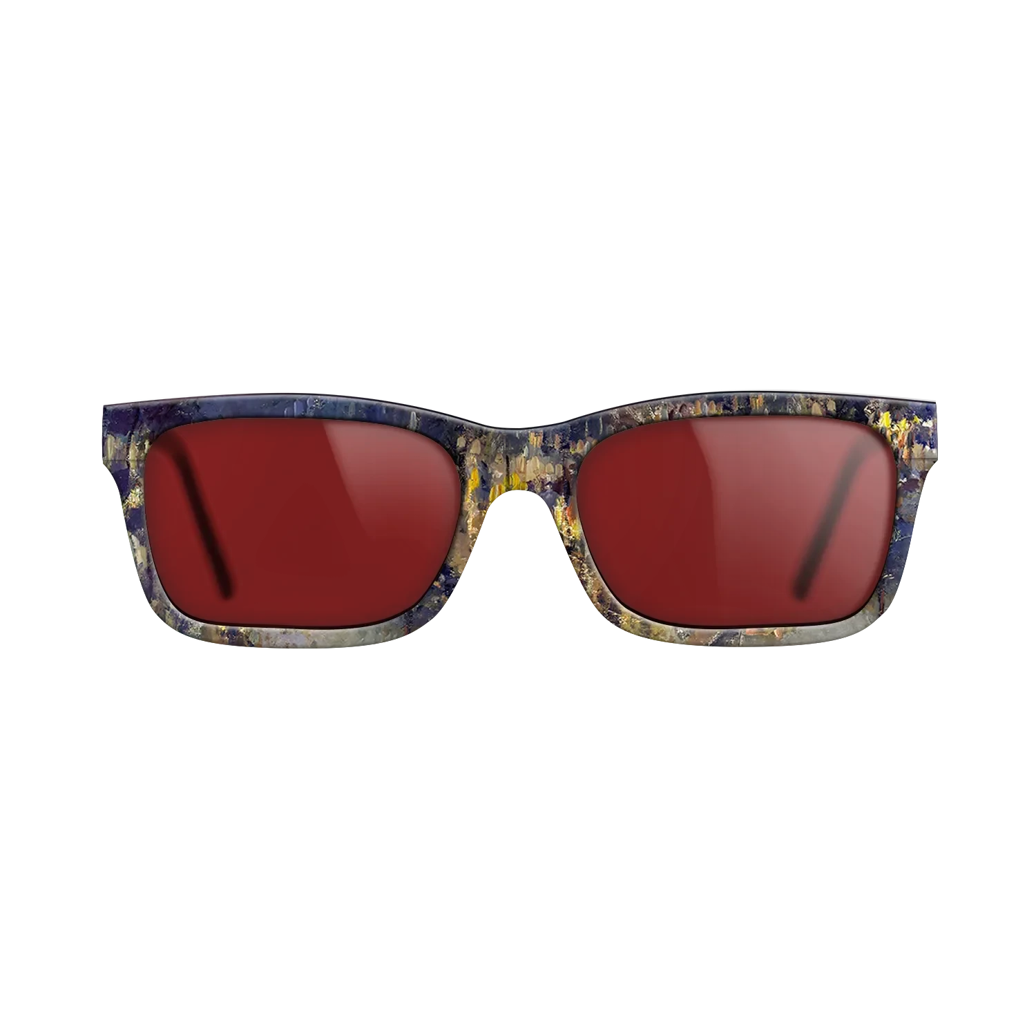 Oil Painting on Straight Grain Walnut: Rococo - The Boulevard Montmartre at Night, 1897 - Camille Pissarro - The Sage - Rectangle - 1871 - SIRIS wood optic