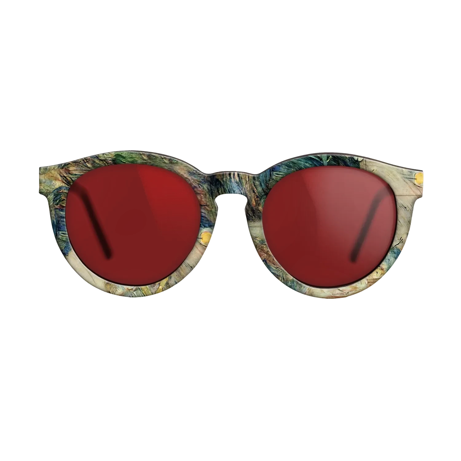 Oil Painting on Straight Grain Walnut: Rococo - The Dancer in Her Dressing Room, 1885 - Henri de Toulouse-Lautrec - The Rebel - Round - 1089 - SIRIS wood optic