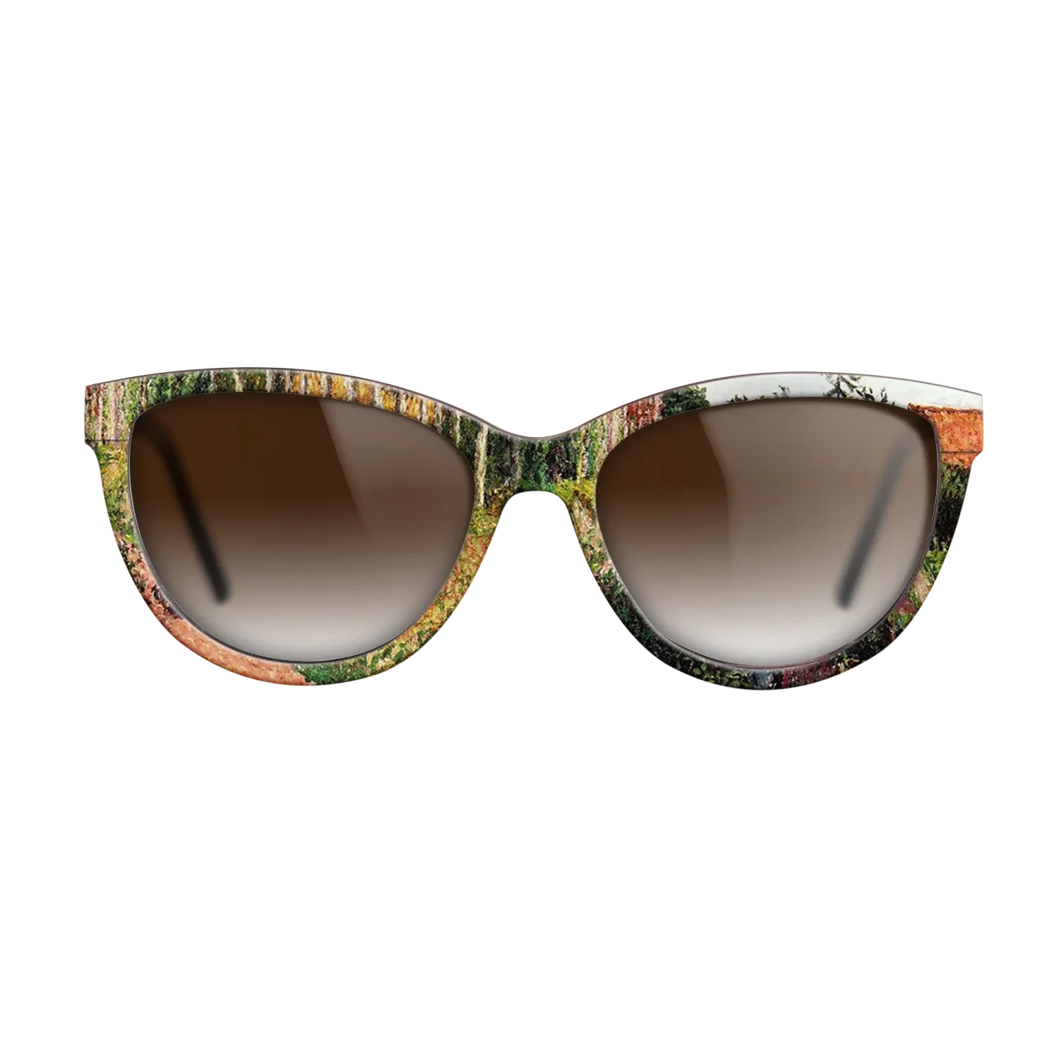 Oil Painting on Straight Grain Walnut: Rococo - The Field by the Ango Inn, Varengeville, 1899 - Camille Pissarro - The Maiden - Cat - 1797 - SIRIS wood optic