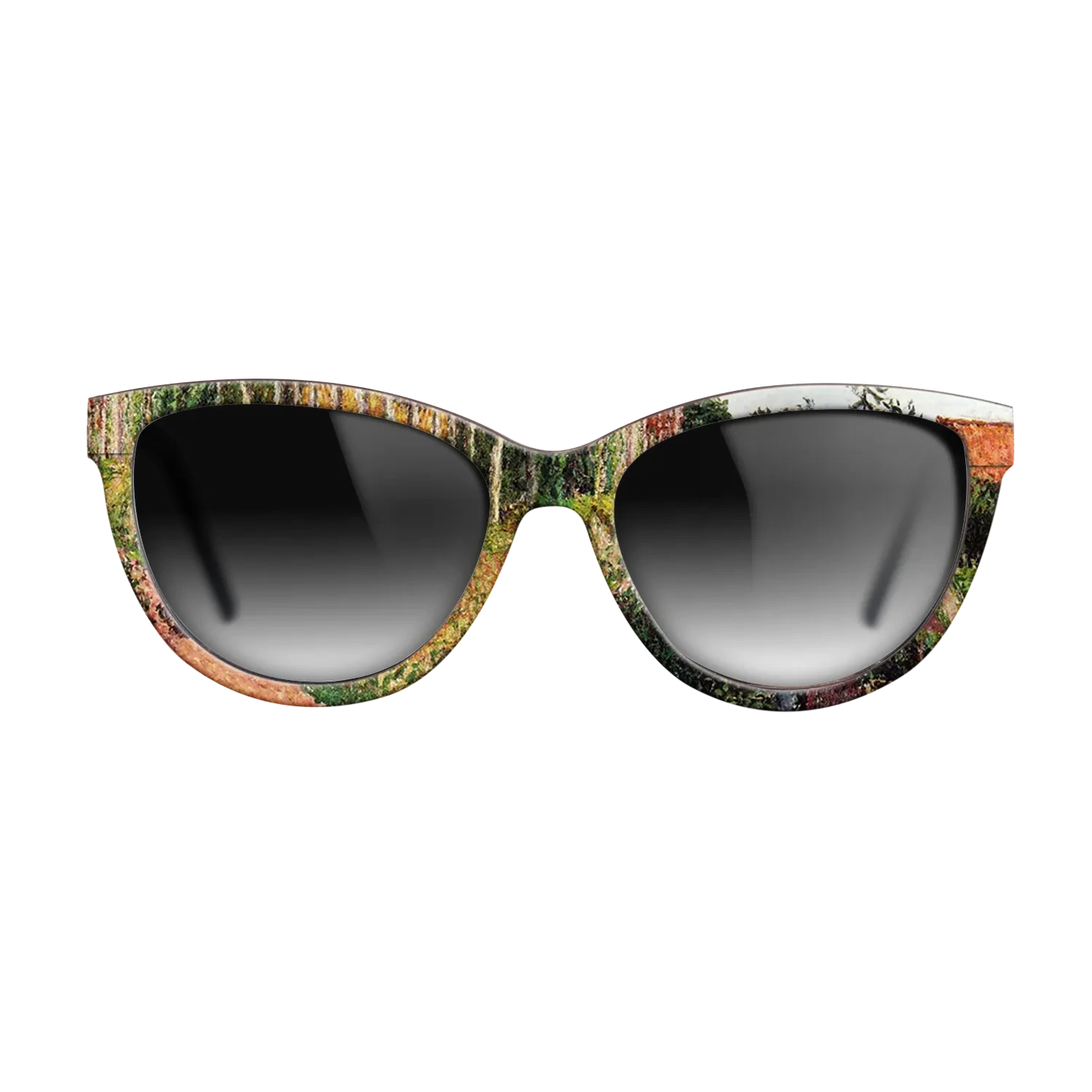 Oil Painting on Straight Grain Walnut: Rococo - The Field by the Ango Inn, Varengeville, 1899 - Camille Pissarro - The Maiden - Cat - 1797 - SIRIS wood optic