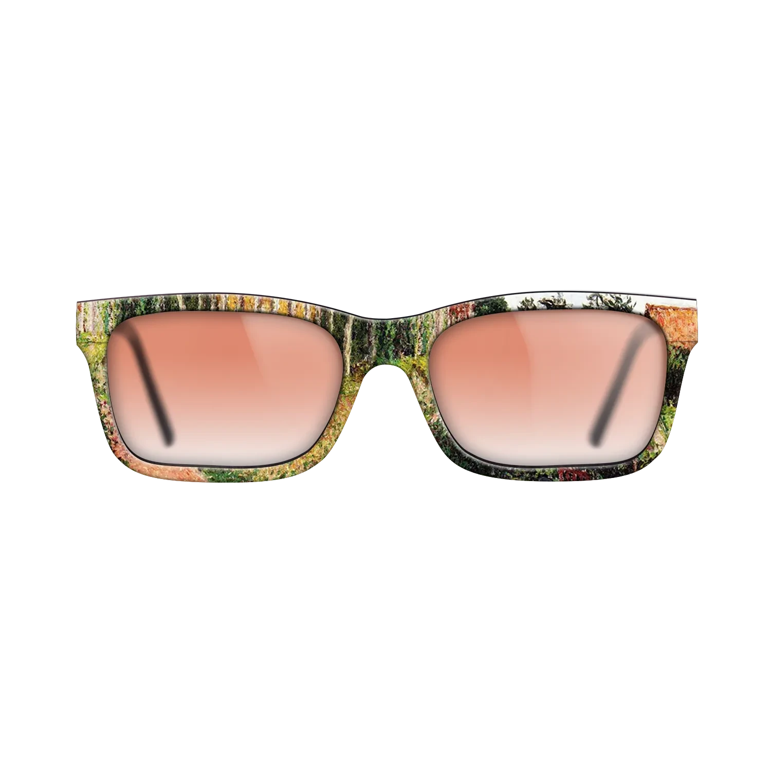 Oil Painting on Straight Grain Walnut: Rococo - The Field by the Ango Inn, Varengeville, 1899 - Camille Pissarro - The Sage - Rectangle - 1797 - SIRIS wood optic