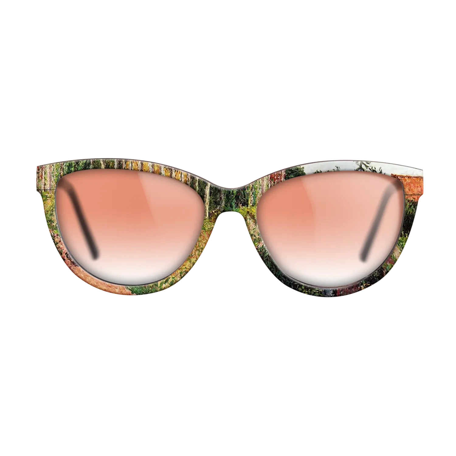 Oil Painting on Straight Grain Walnut: Rococo - The Field by the Ango Inn, Varengeville, 1899 - Camille Pissarro - The Maiden - Cat - 1797 - SIRIS wood optic