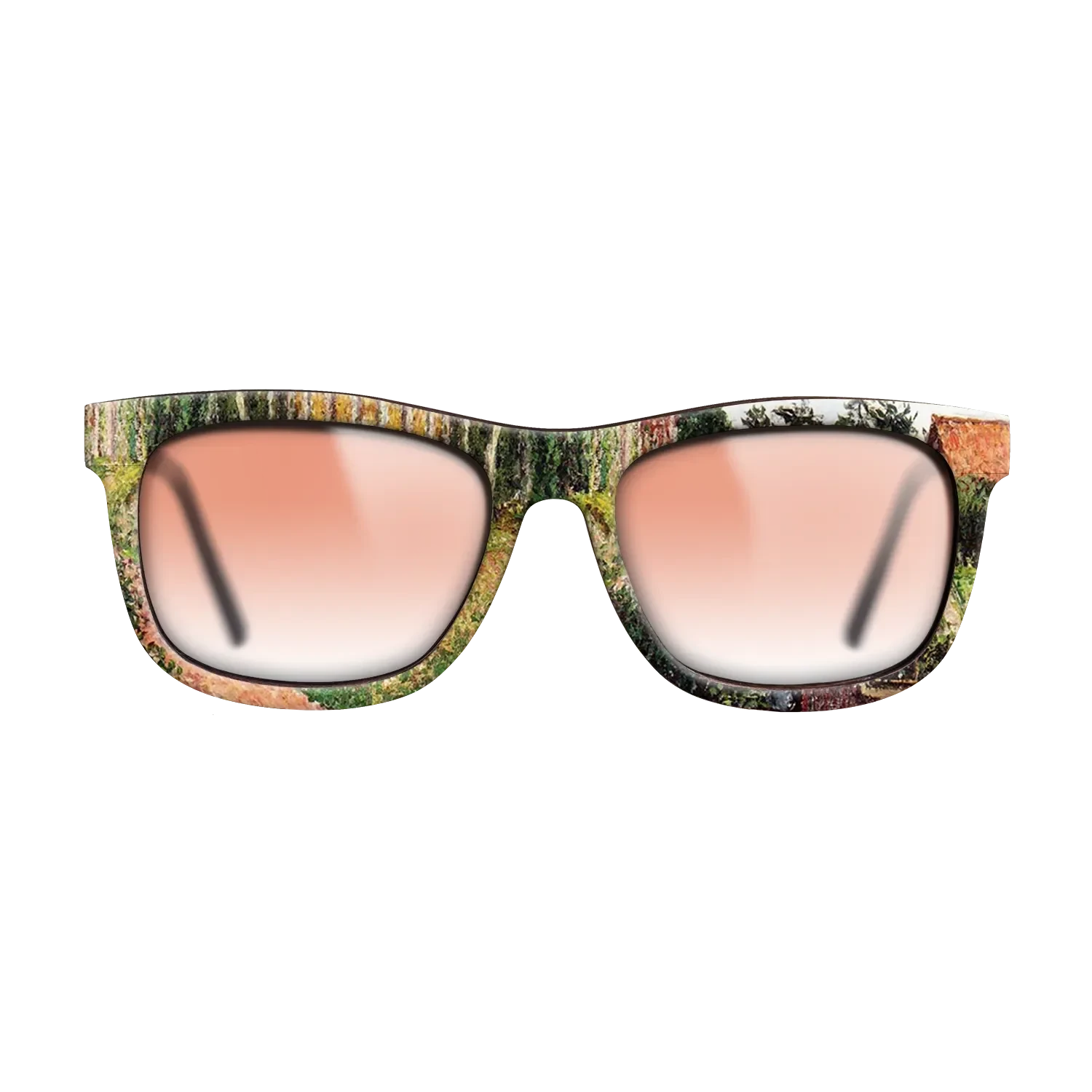 Oil Painting on Straight Grain Walnut: Rococo - The Field by the Ango Inn, Varengeville, 1899 - Camille Pissarro - The Hero - Square - 1797 - SIRIS wood optic