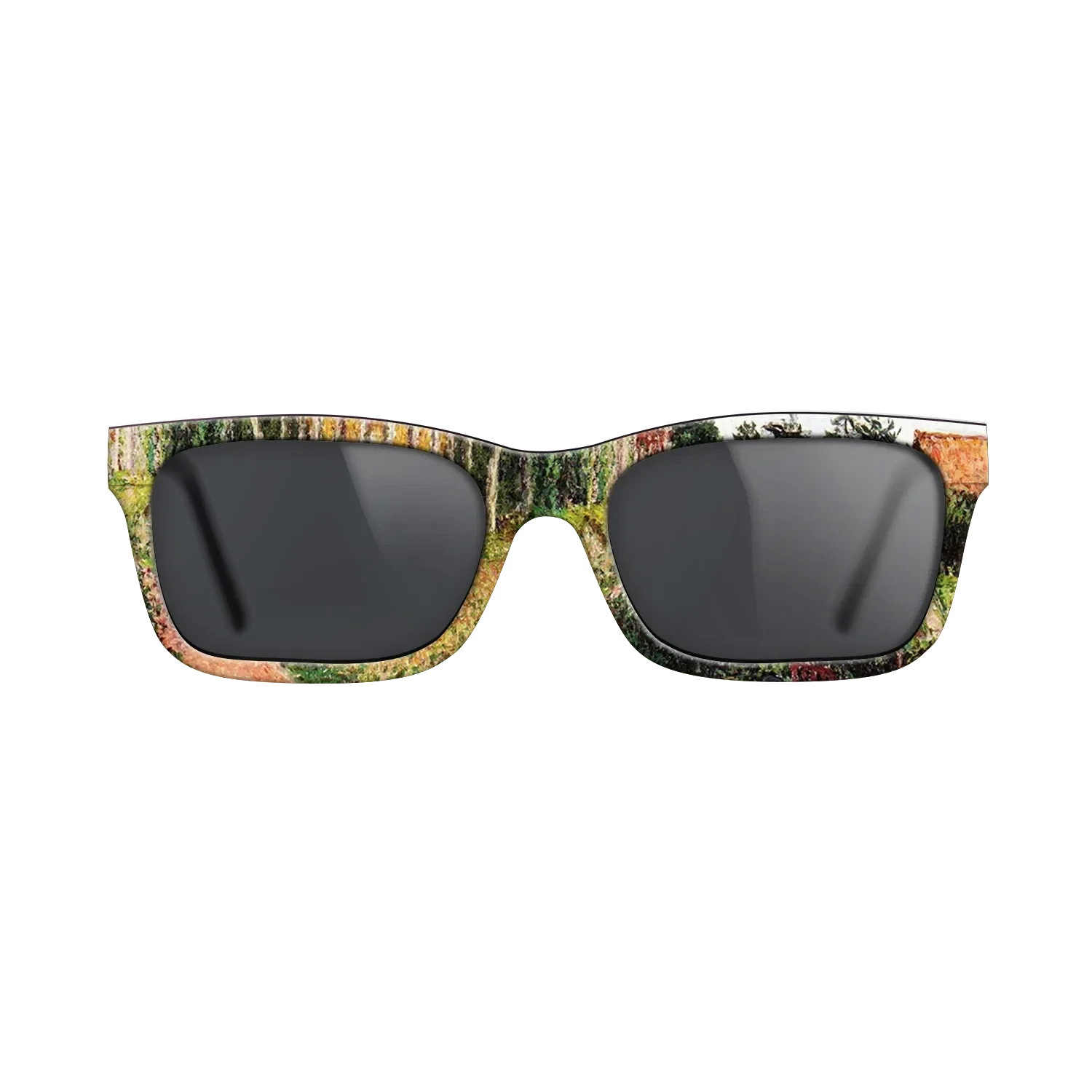 Oil Painting on Straight Grain Walnut: Rococo - The Field by the Ango Inn, Varengeville, 1899 - Camille Pissarro - The Sage - Rectangle - 1797 - SIRIS wood optic