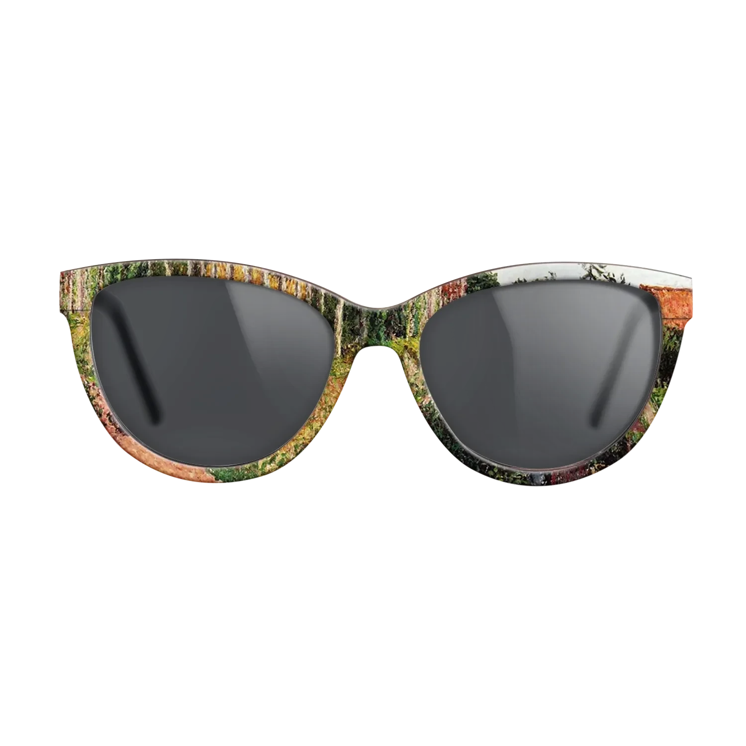 Oil Painting on Straight Grain Walnut: Rococo - The Field by the Ango Inn, Varengeville, 1899 - Camille Pissarro - The Maiden - Cat - 1797 - SIRIS wood optic