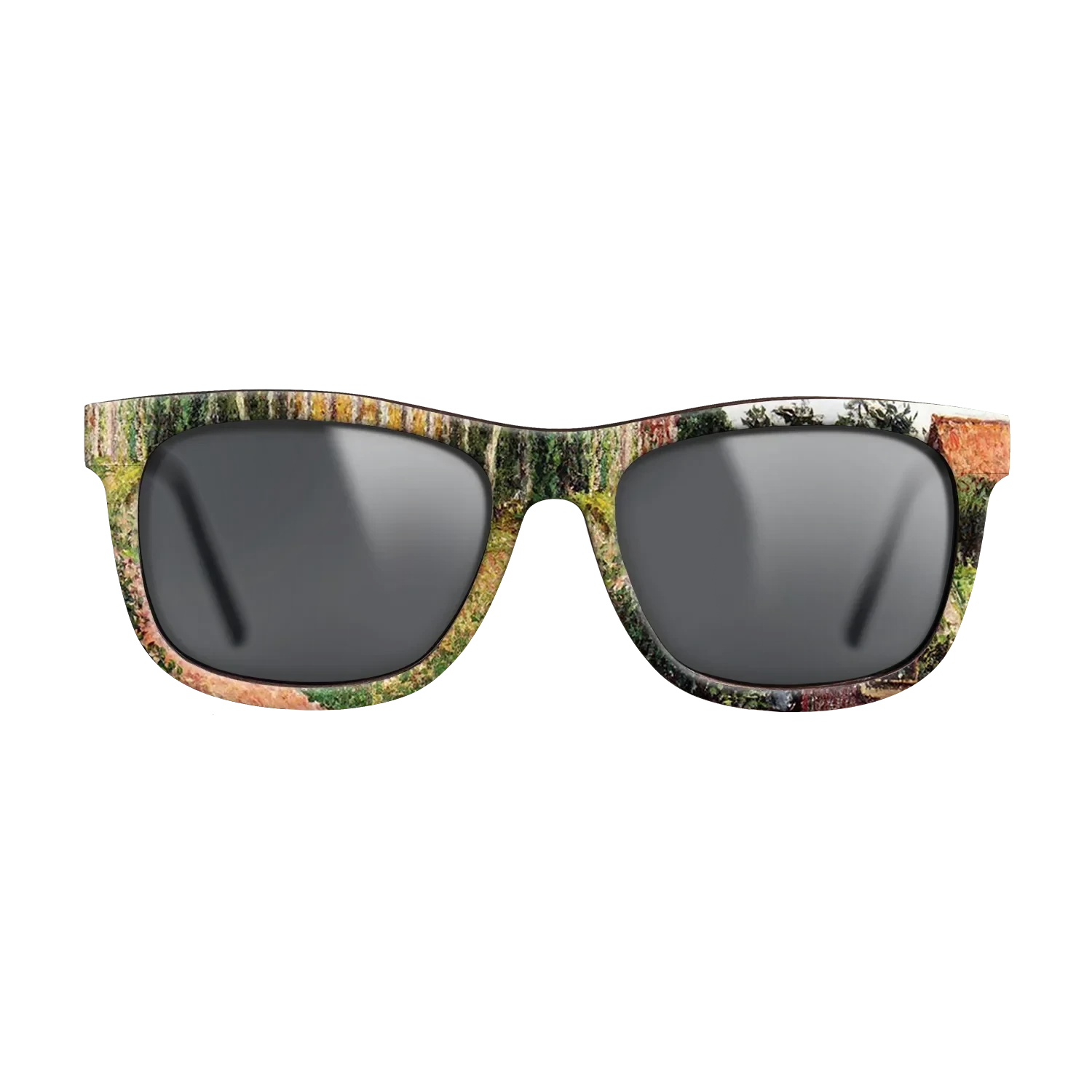 Oil Painting on Straight Grain Walnut: Rococo - The Field by the Ango Inn, Varengeville, 1899 - Camille Pissarro - The Hero - Square - 1797 - SIRIS wood optic