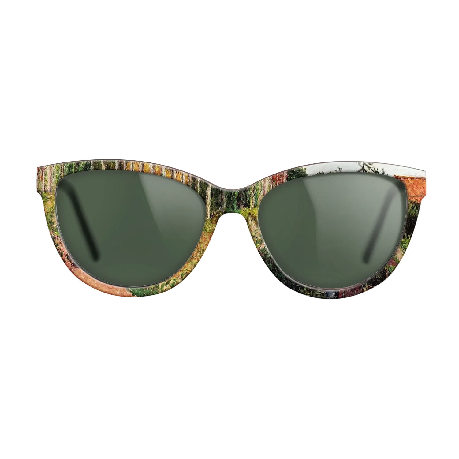 Oil Painting on Straight Grain Walnut: Rococo - The Field by the Ango Inn, Varengeville, 1899 - Camille Pissarro - The Maiden - Cat - 1797 - SIRIS wood optic