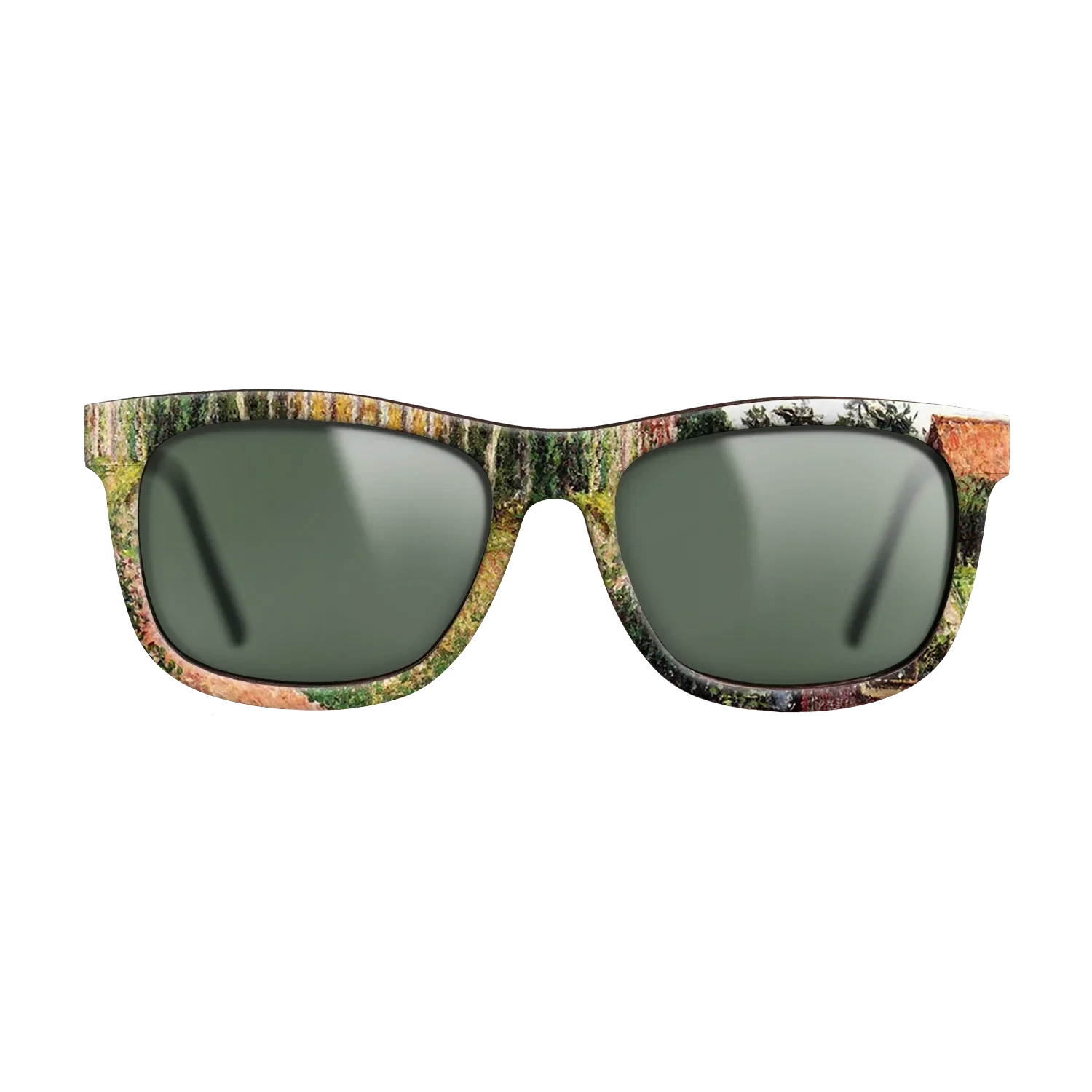 Oil Painting on Straight Grain Walnut: Rococo - The Field by the Ango Inn, Varengeville, 1899 - Camille Pissarro - The Hero - Square - 1797 - SIRIS wood optic