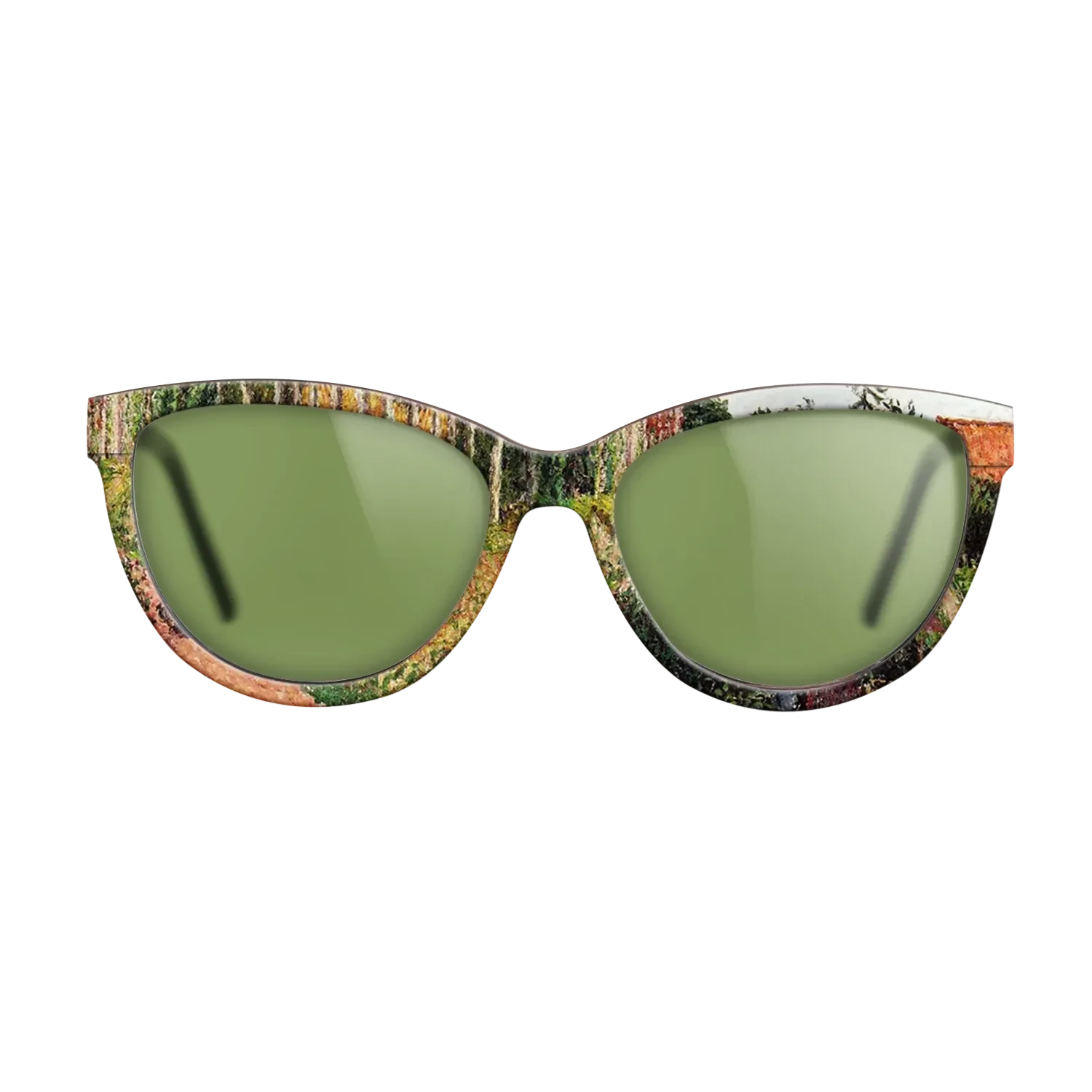 Oil Painting on Straight Grain Walnut: Rococo - The Field by the Ango Inn, Varengeville, 1899 - Camille Pissarro - The Maiden - Cat - 1797 - SIRIS wood optic