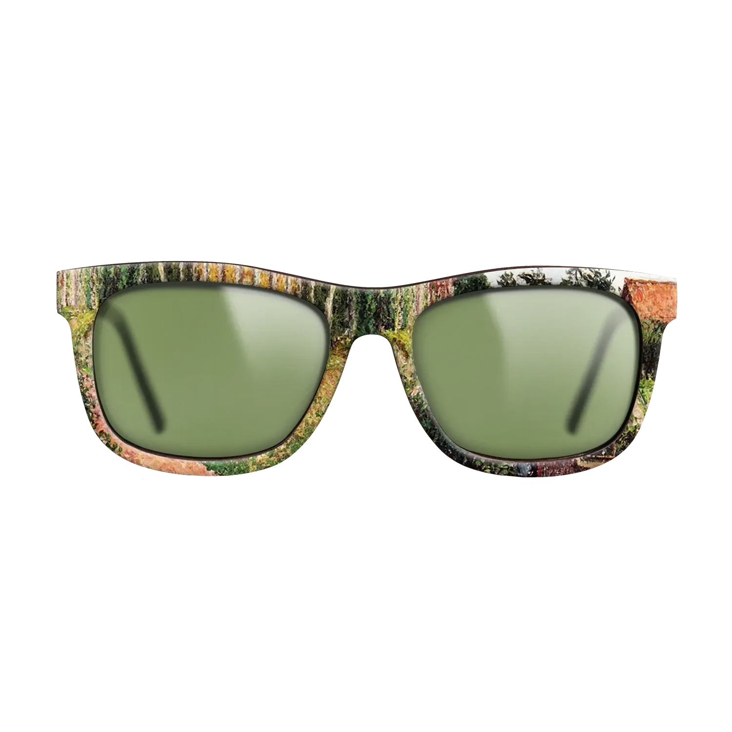 Oil Painting on Straight Grain Walnut: Rococo - The Field by the Ango Inn, Varengeville, 1899 - Camille Pissarro - The Hero - Square - 1797 - SIRIS wood optic