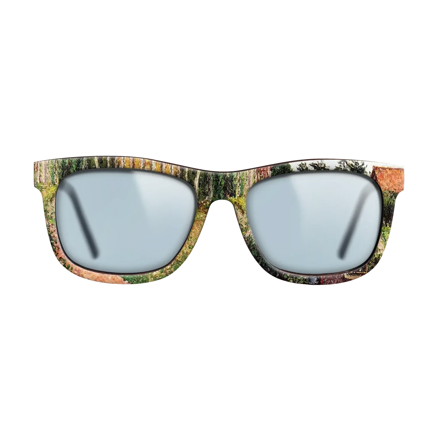 Oil Painting on Straight Grain Walnut: Rococo - The Field by the Ango Inn, Varengeville, 1899 - Camille Pissarro - The Hero - Square - 1797 - SIRIS wood optic