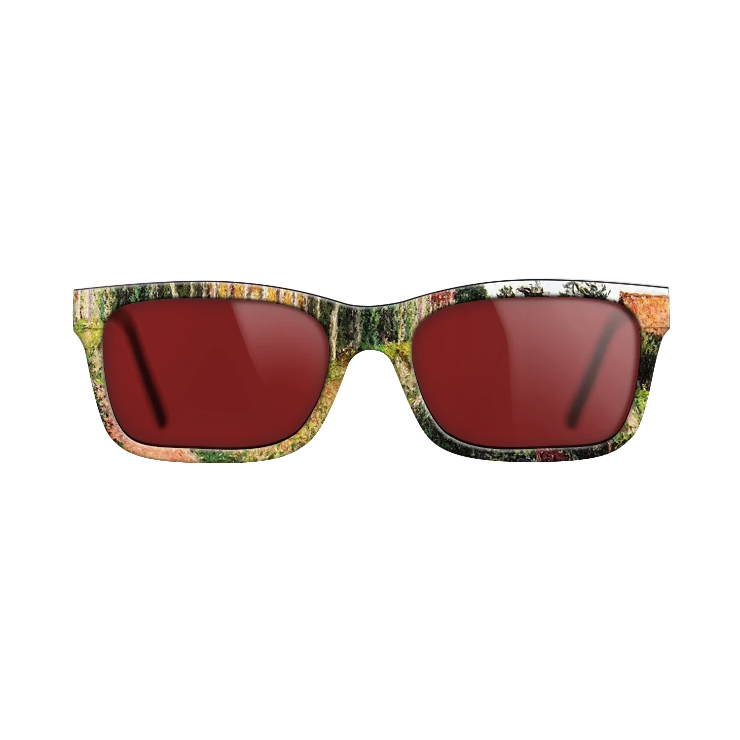 Oil Painting on Straight Grain Walnut: Rococo - The Field by the Ango Inn, Varengeville, 1899 - Camille Pissarro - The Sage - Rectangle - 1797 - SIRIS wood optic