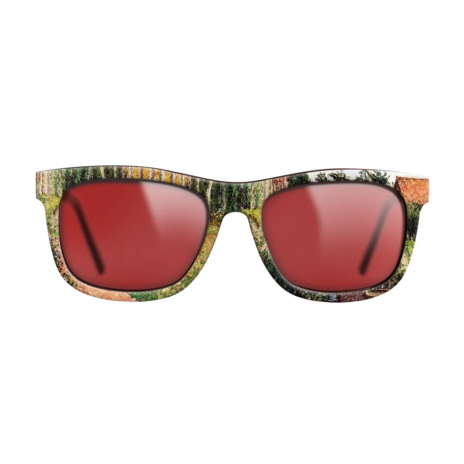 Oil Painting on Straight Grain Walnut: Rococo - The Field by the Ango Inn, Varengeville, 1899 - Camille Pissarro - The Hero - Square - 1797 - SIRIS wood optic