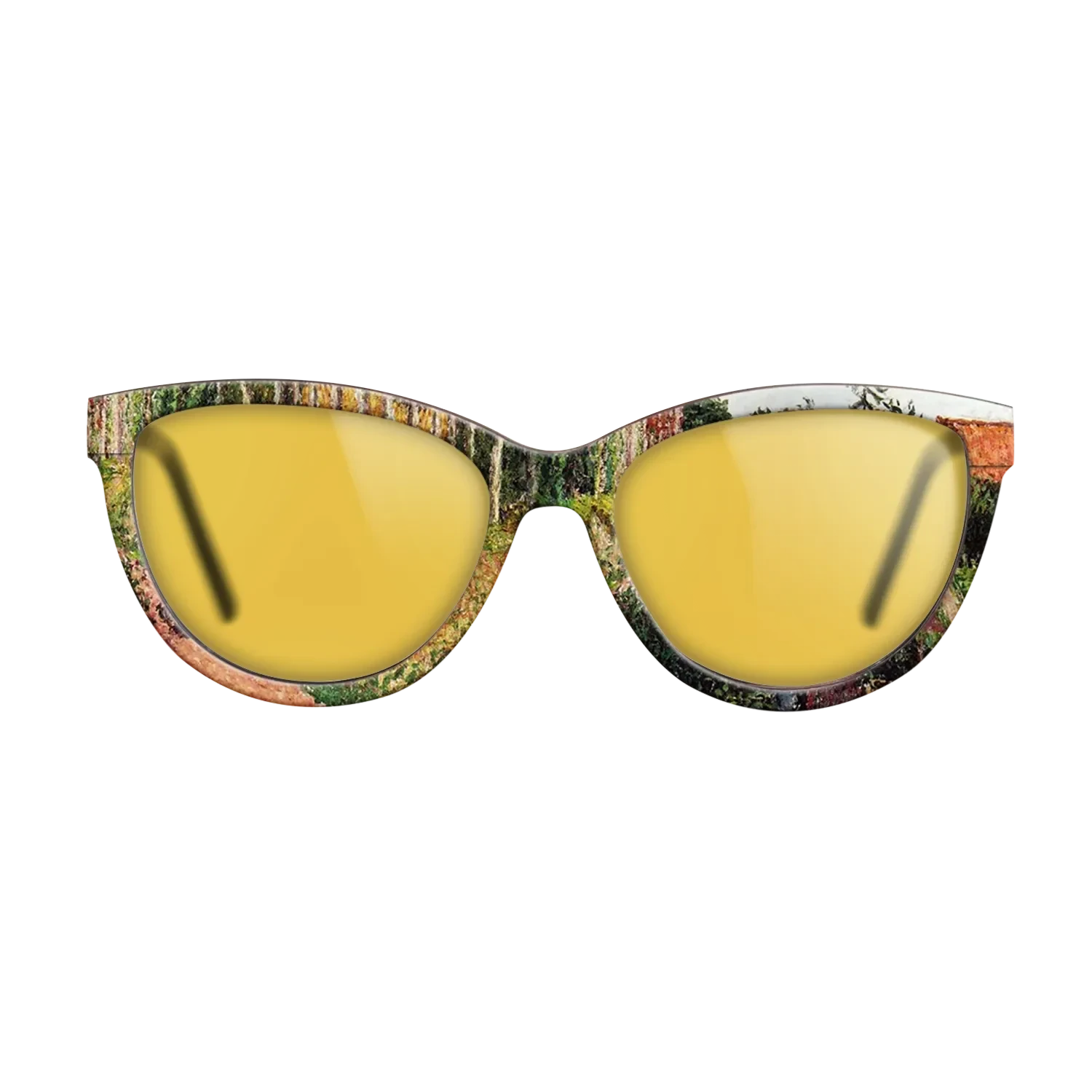 Oil Painting on Straight Grain Walnut: Rococo - The Field by the Ango Inn, Varengeville, 1899 - Camille Pissarro - The Maiden - Cat - 1797 - SIRIS wood optic