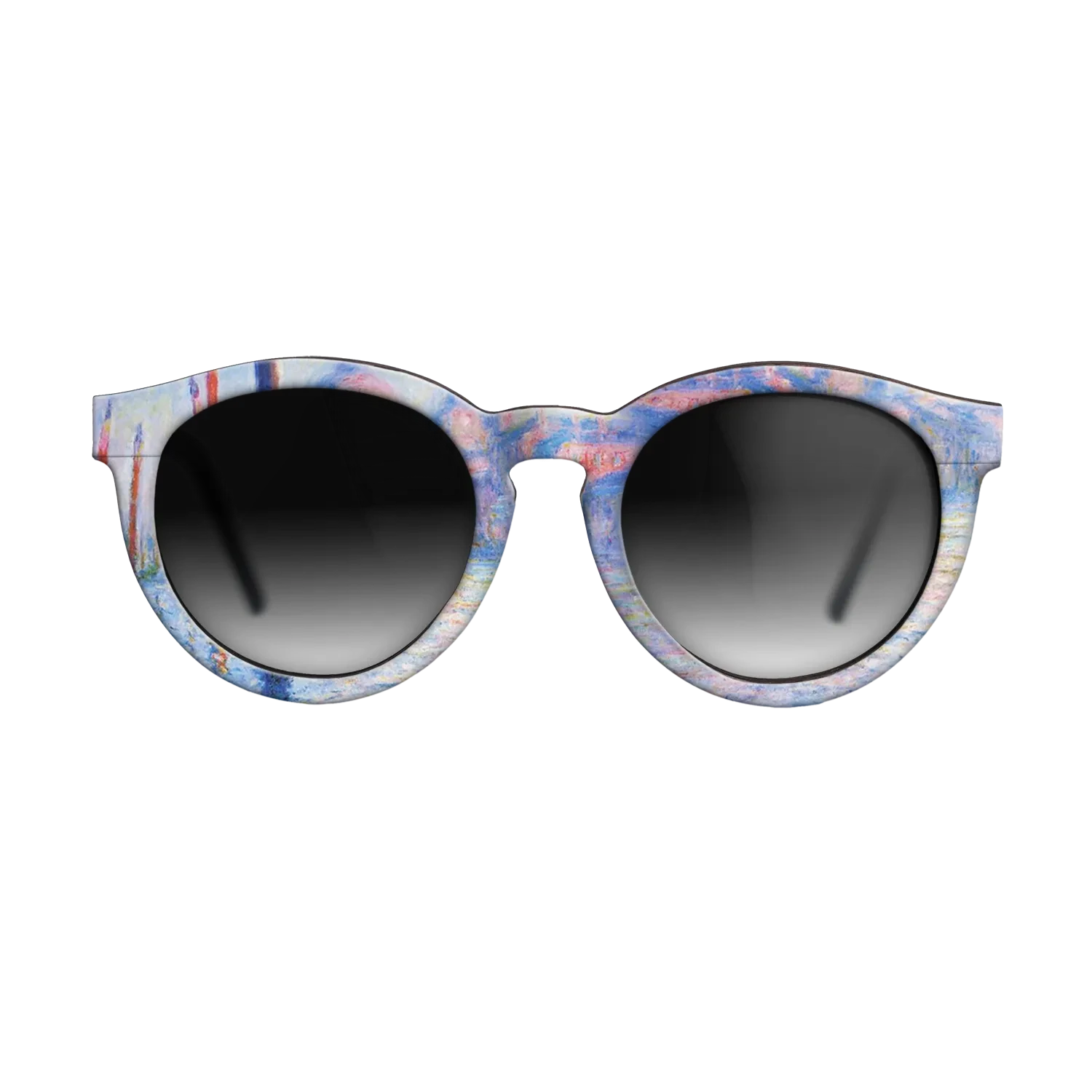 Oil Painting on Straight Grain Walnut: Rococo - The Grand Canal 02, 1908 - Claude Monet - The Rebel - Round - 761 - SIRIS wood optic