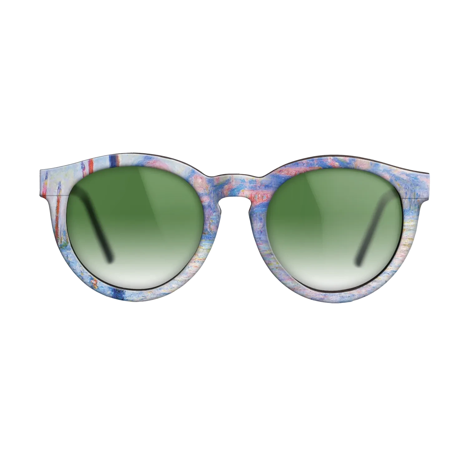 Oil Painting on Straight Grain Walnut: Rococo - The Grand Canal 02, 1908 - Claude Monet - The Rebel - Round - 761 - SIRIS wood optic