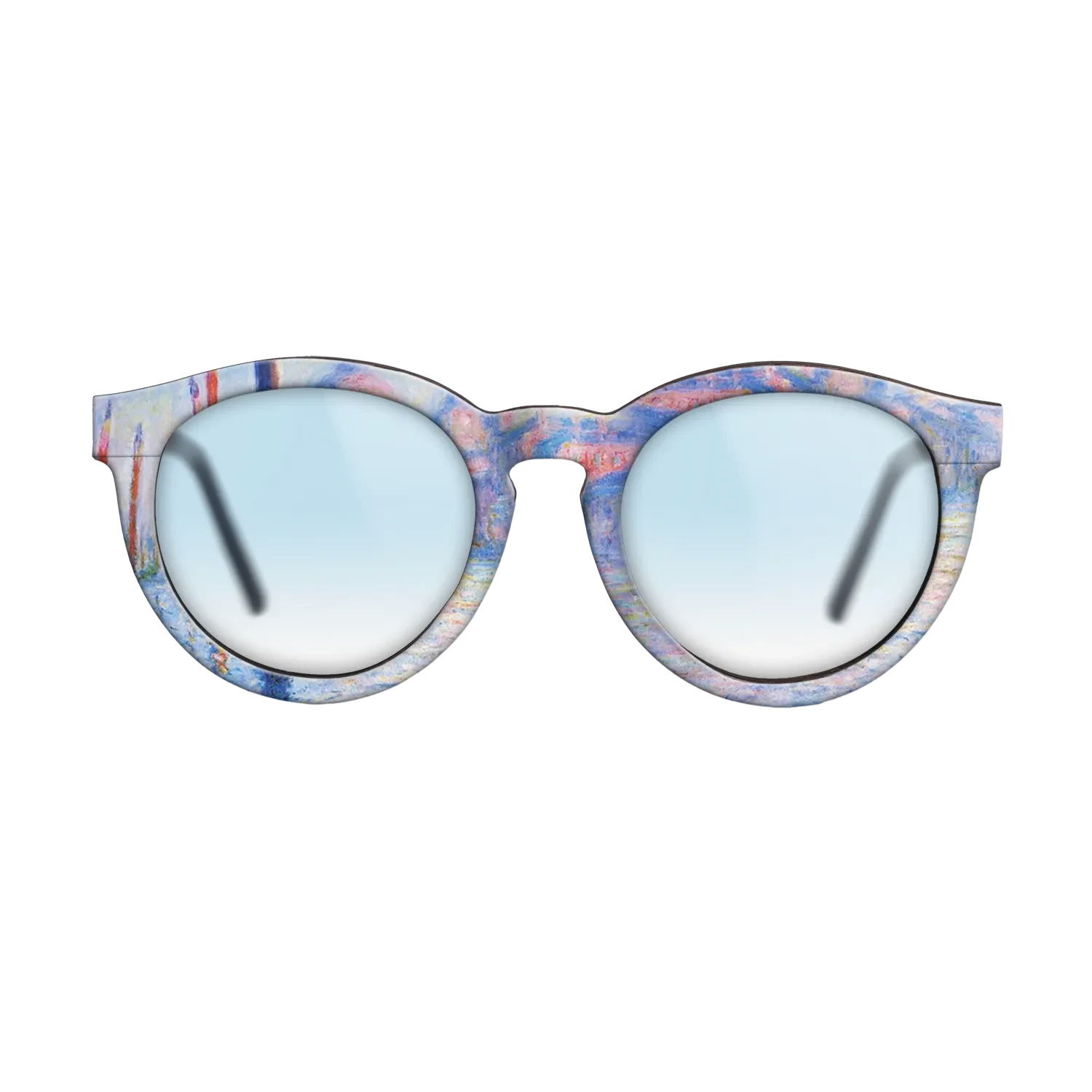 Oil Painting on Straight Grain Walnut: Rococo - The Grand Canal 02, 1908 - Claude Monet - The Rebel - Round - 761 - SIRIS wood optic