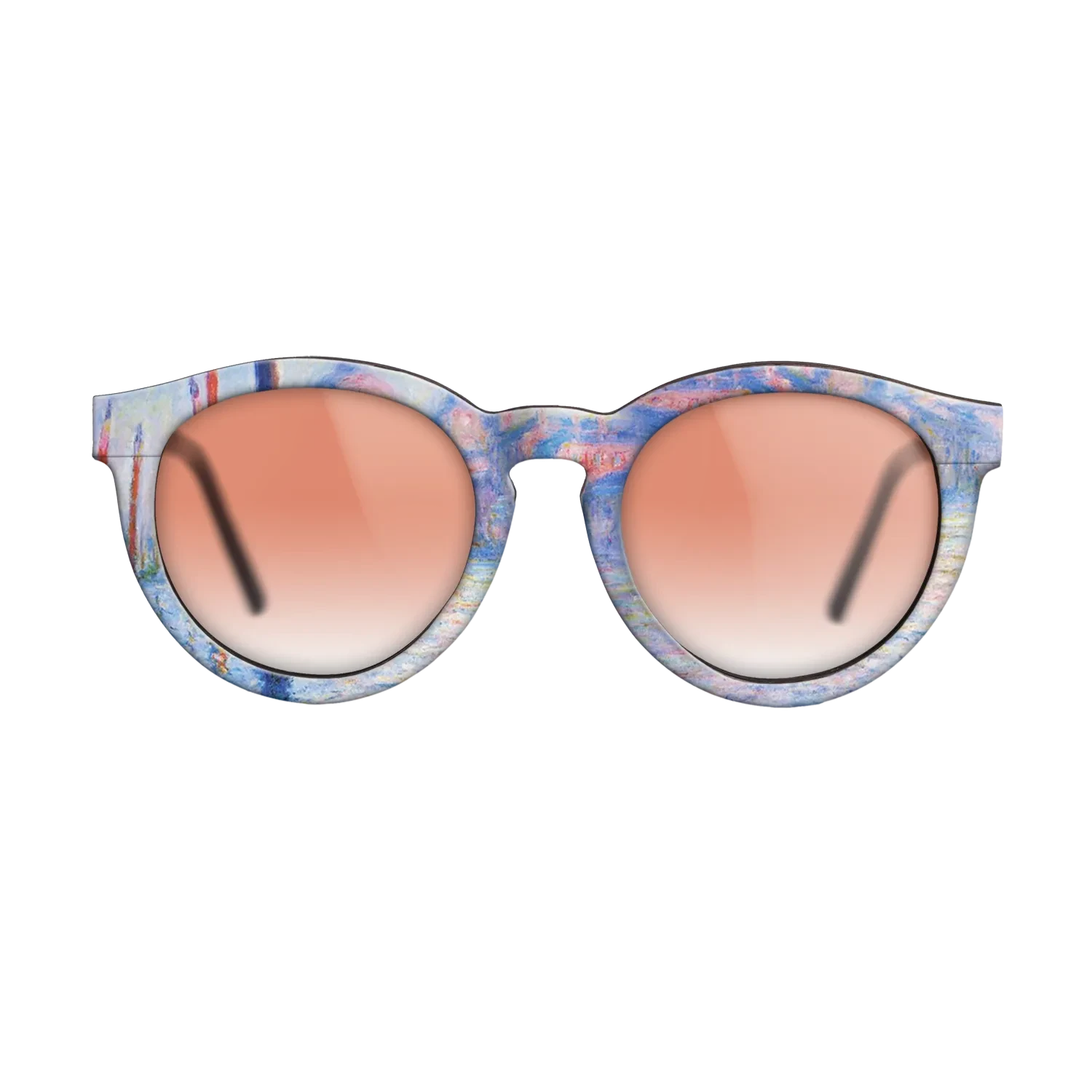 Oil Painting on Straight Grain Walnut: Rococo - The Grand Canal 02, 1908 - Claude Monet - The Rebel - Round - 761 - SIRIS wood optic