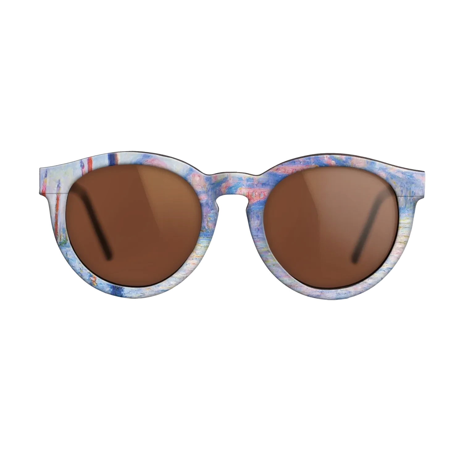 Oil Painting on Straight Grain Walnut: Rococo - The Grand Canal 02, 1908 - Claude Monet - The Rebel - Round - 761 - SIRIS wood optic